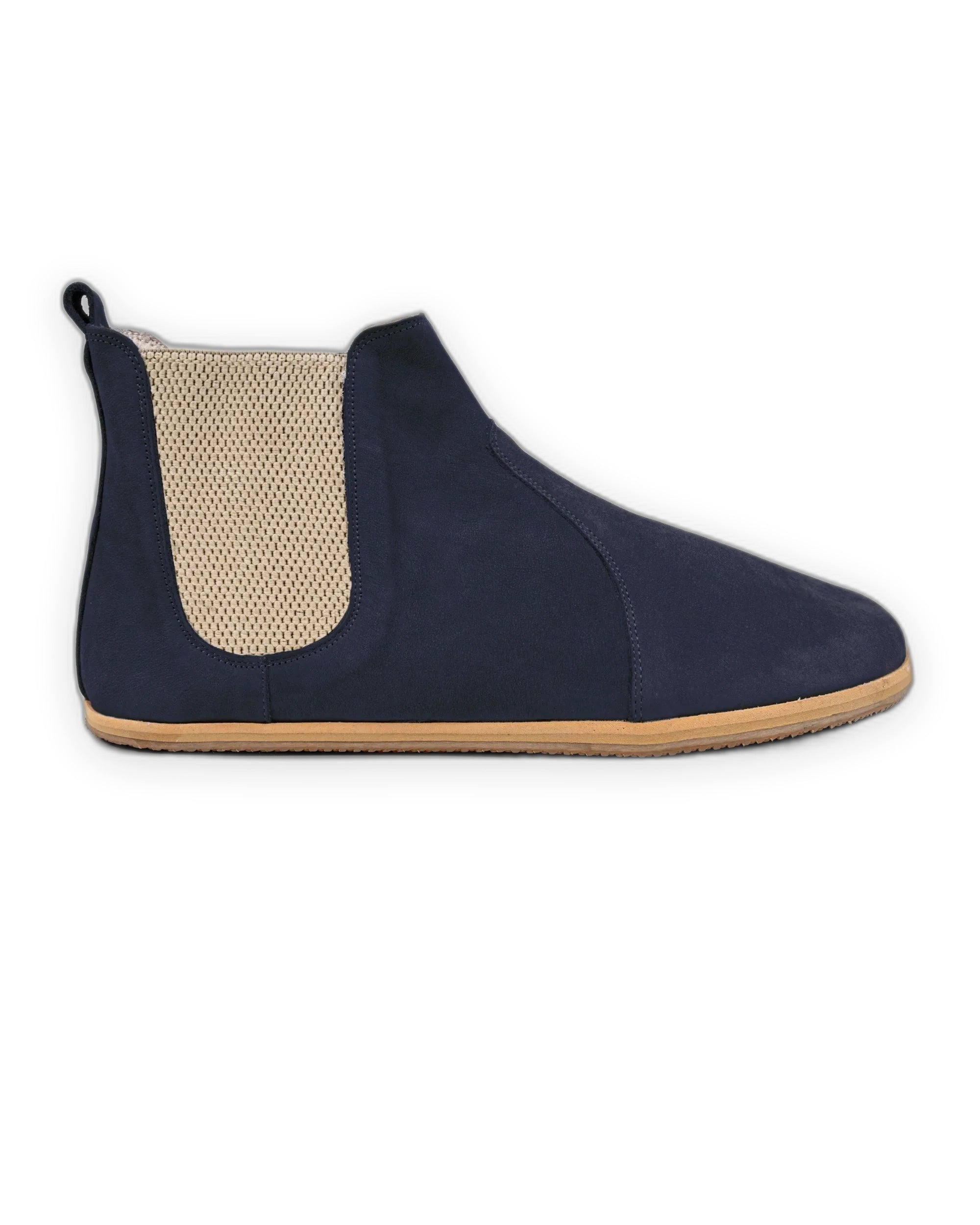 Top view Navy Chelsea Boots - Handcrafted Calf Leather | Bespoky