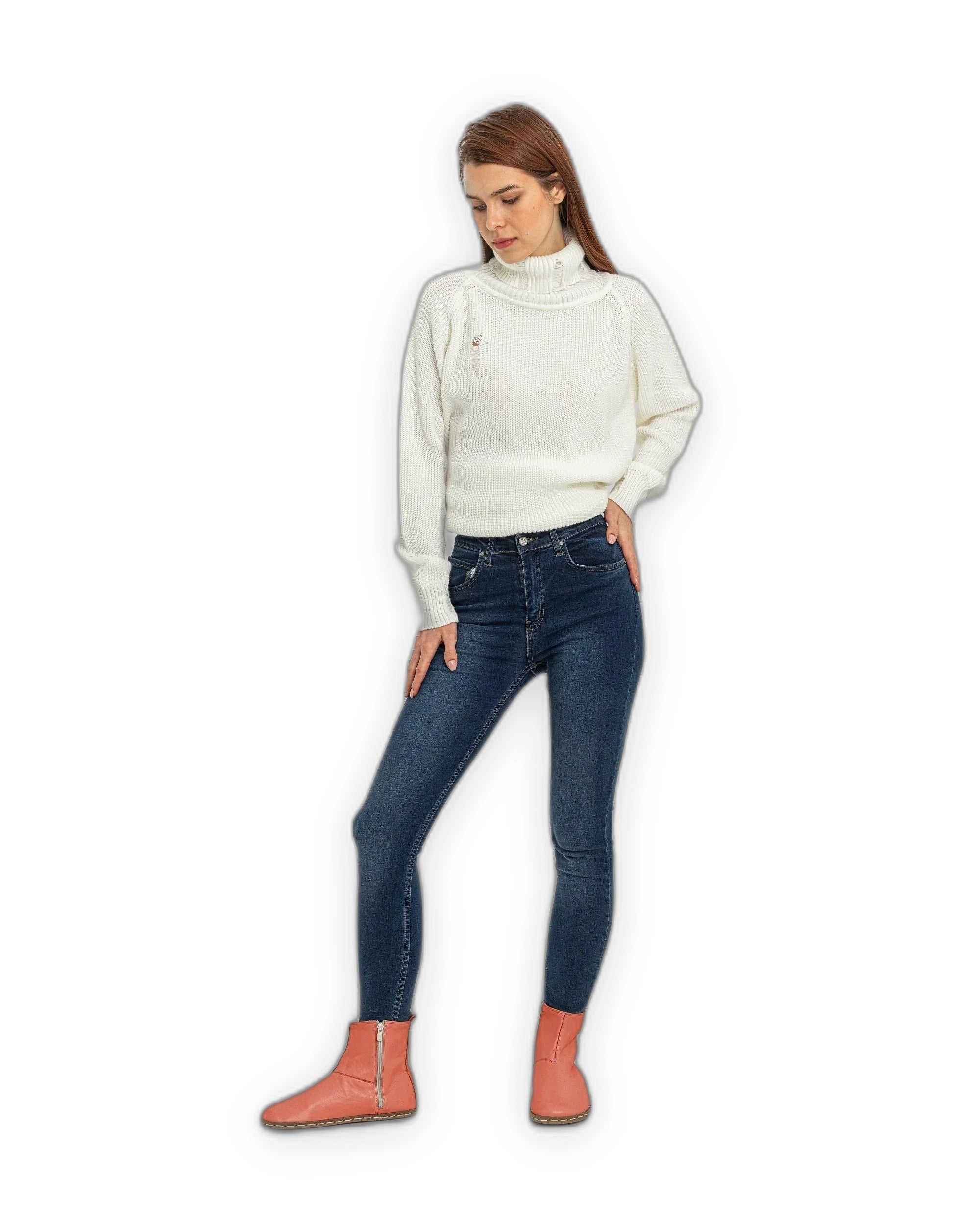 Top view Pomegranate Chelsea Boots - Handcrafted Calf Leather | Bespoky