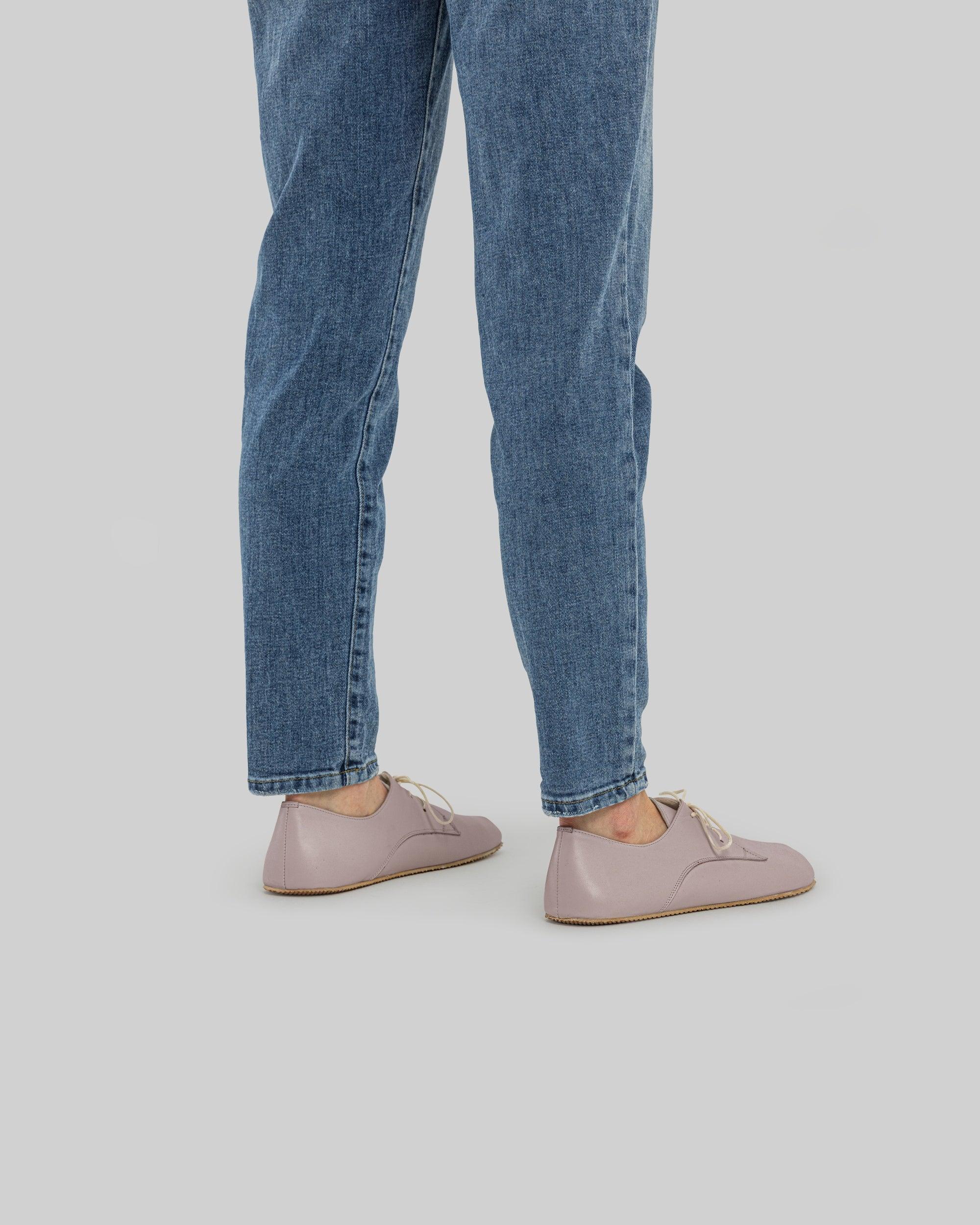 Close-up calf leather - Pink Oxford Shoes Detail | Bespoky
