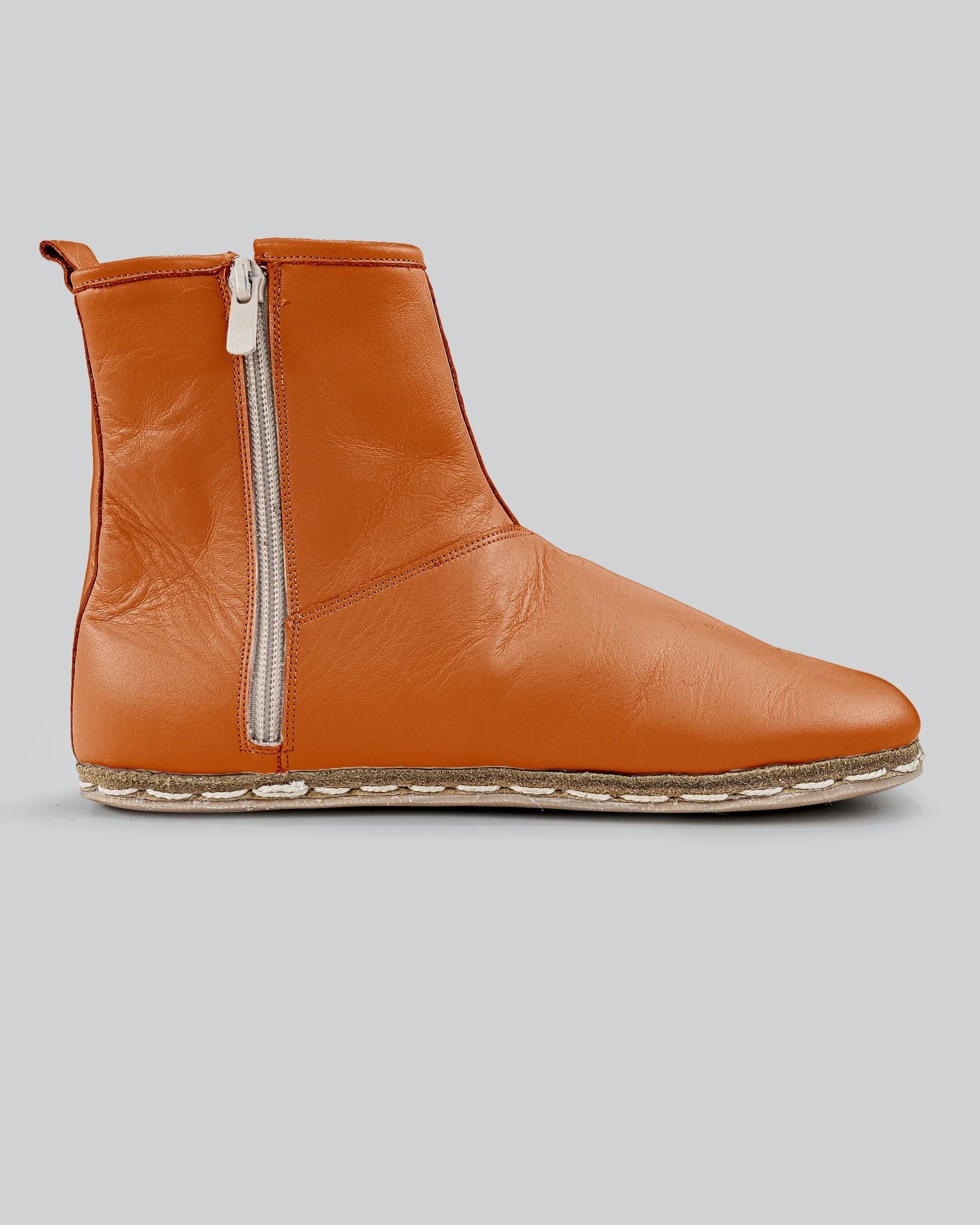 Top view Orange Chelsea Boots - Handcrafted Calf Leather | Bespoky