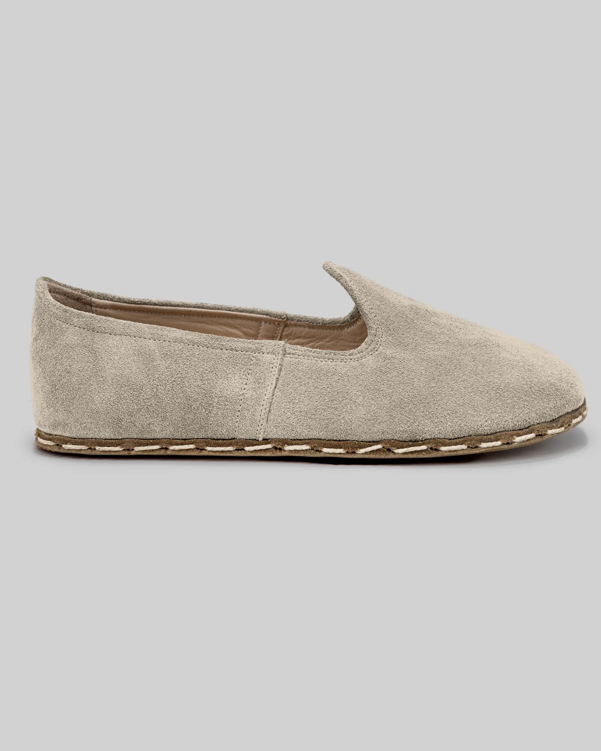 Pair Cream Barefoot Yemeni - Barefoot Wide Toe Calf Leather | Bespoky