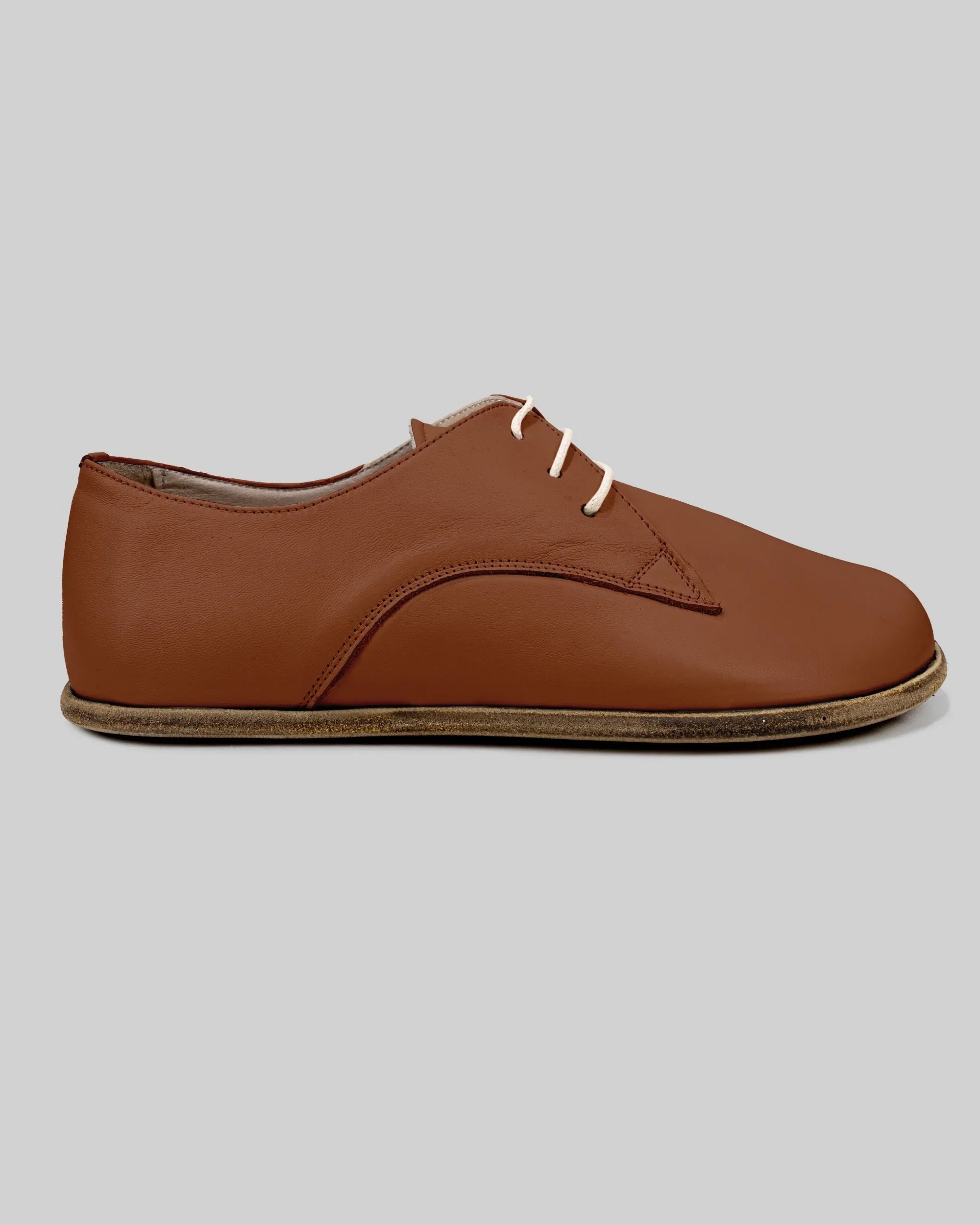 Back view Dark Brown Oxford Shoes - Calf Leather Handcrafted | Bespoky