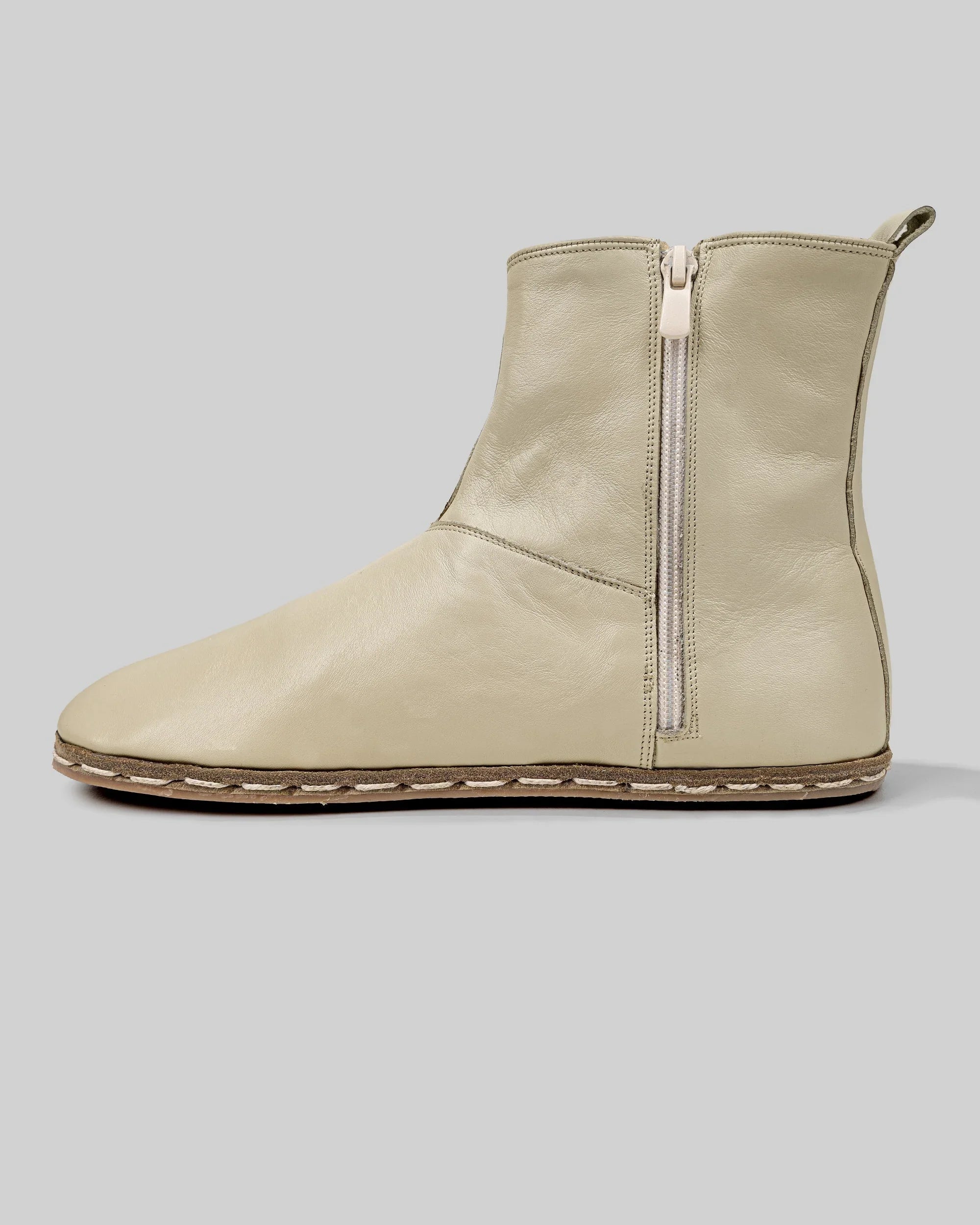 Top view Beige Chelsea Boots - Handcrafted Calf Leather | Bespoky
