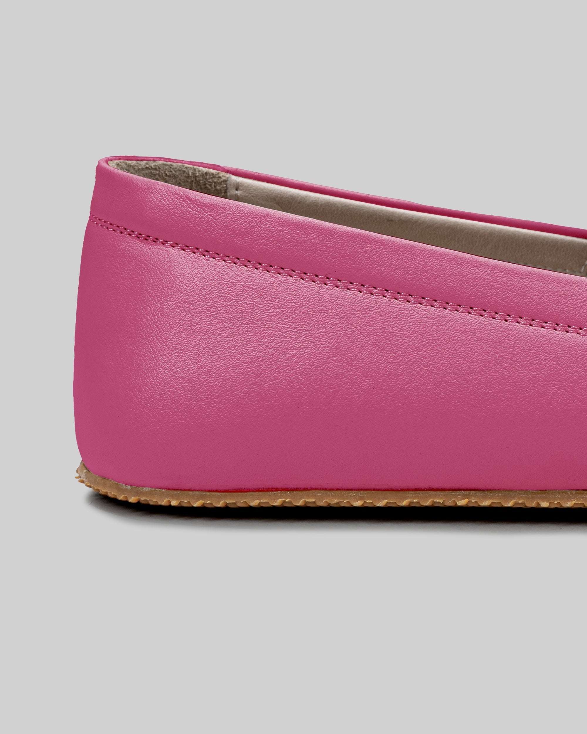 Side view Fuchsia Barefoot Shoes - Calf Leather Zero Drop | Bespoky
