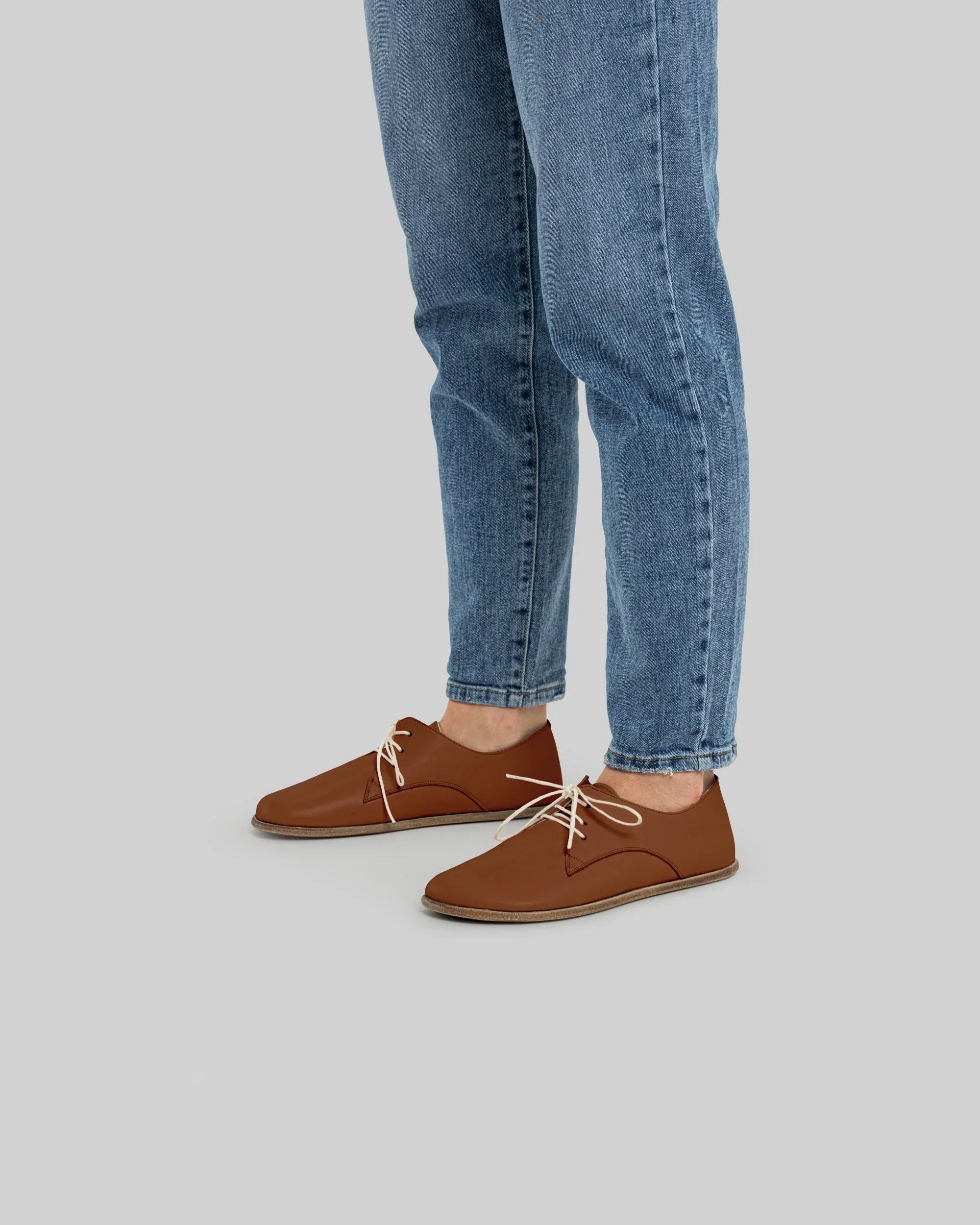 Top view Dark Brown Oxford Shoes - Handcrafted Calf Leather | Bespoky