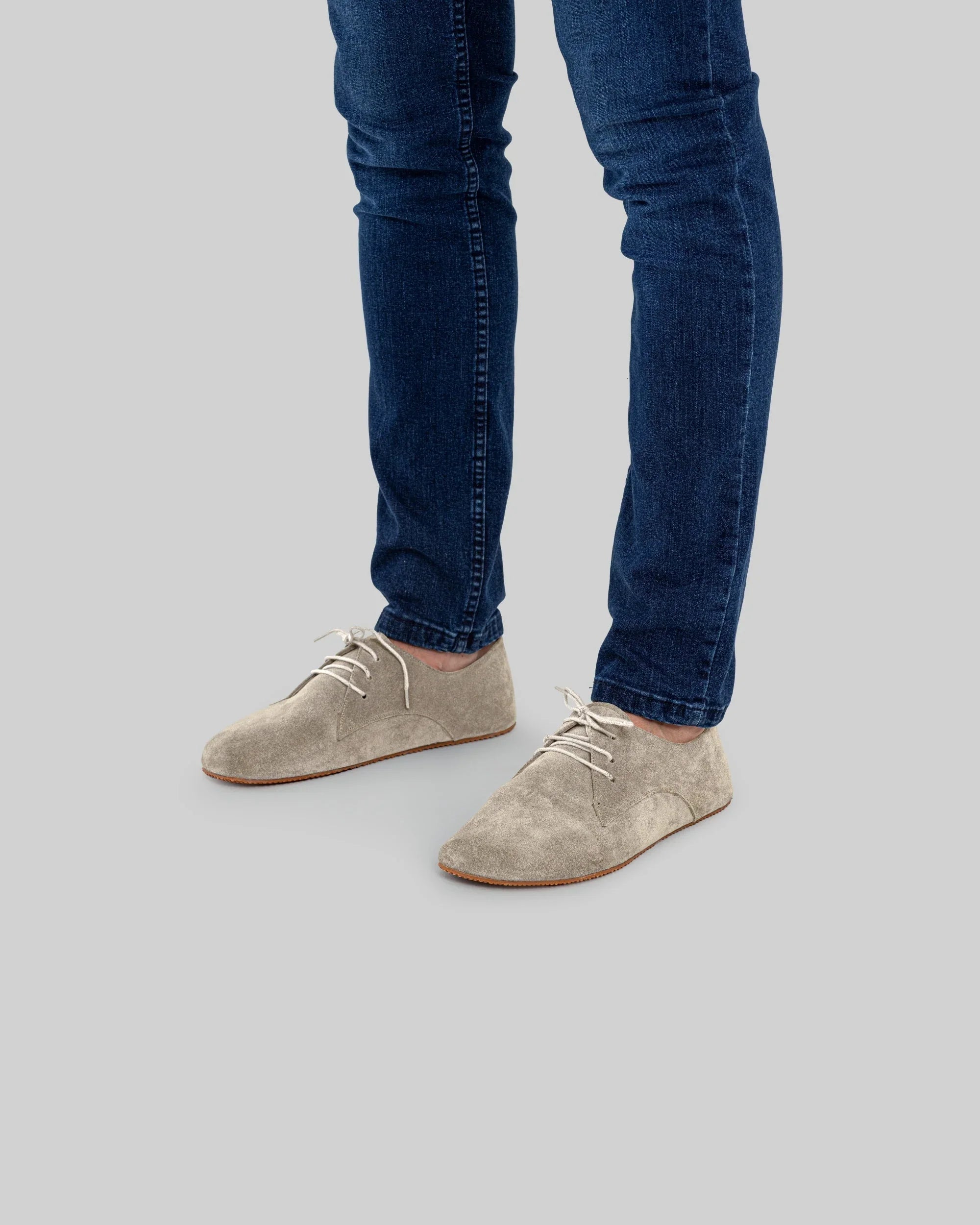 Detail Suede Oxford Shoes - Handcrafted Calf Leather Turkey | Bespoky