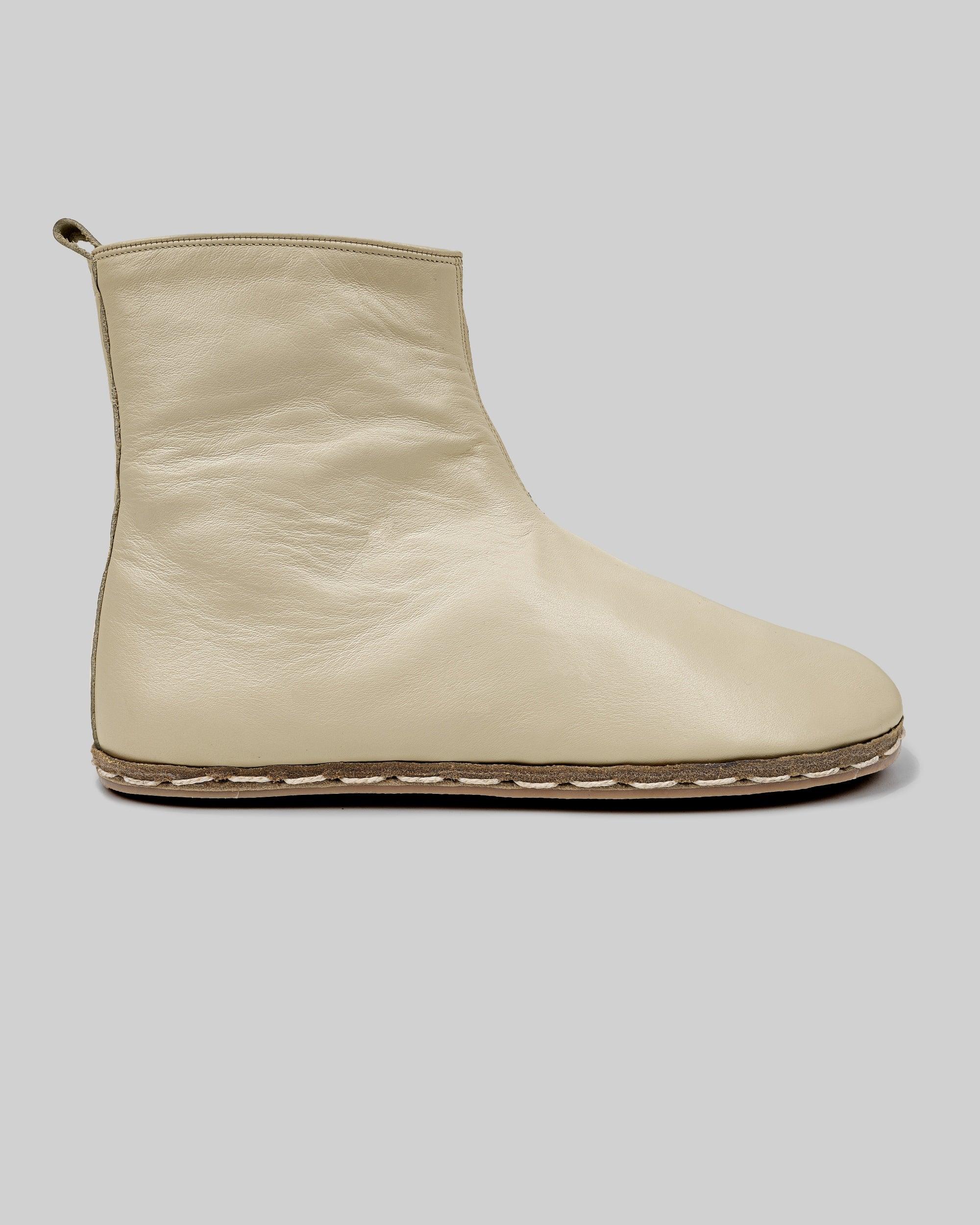 Detail Beige Chelsea Boots - Handcrafted Calf Leather Turkey | Bespoky