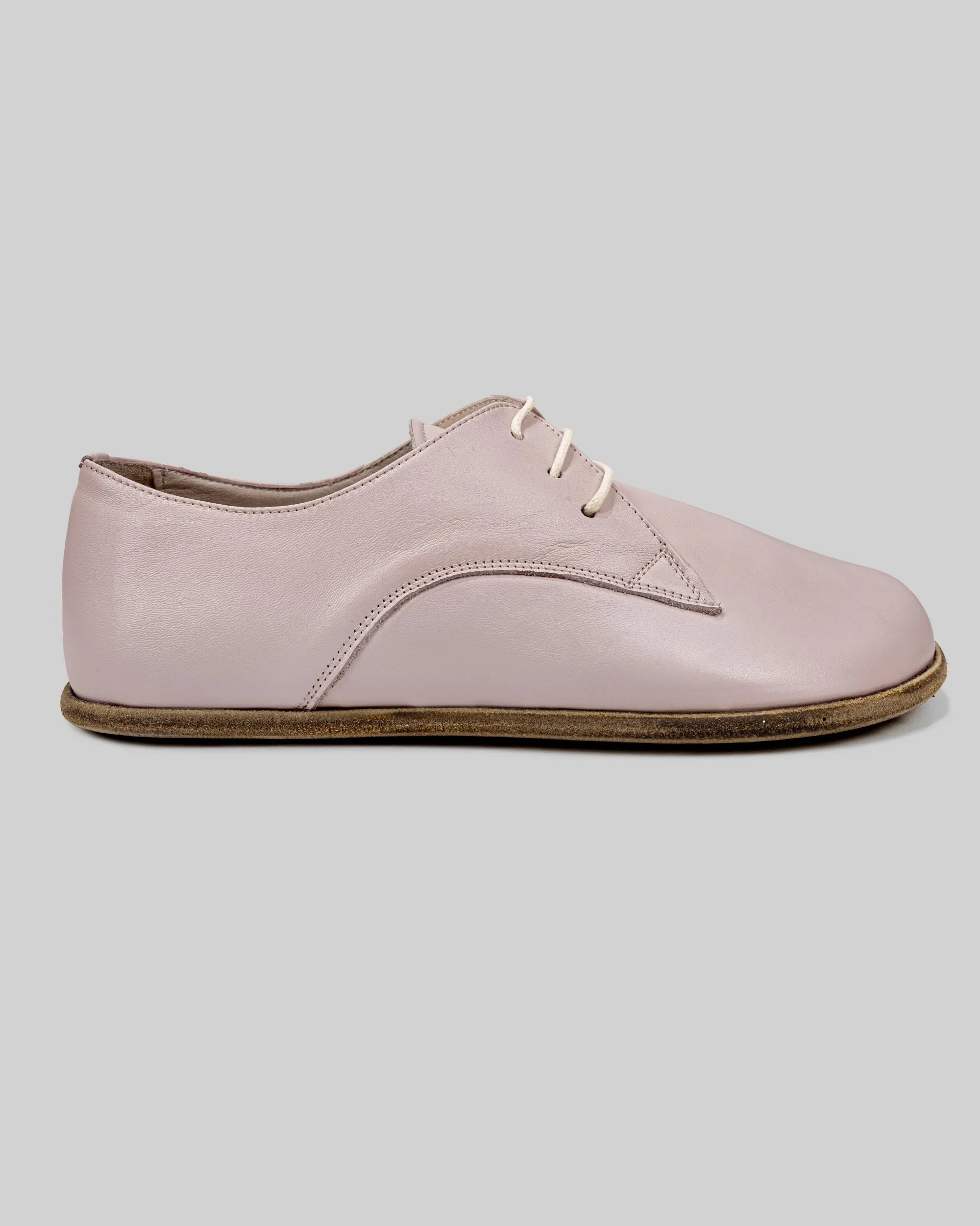 Detail Pink Oxford Shoes - Handcrafted Calf Leather Turkey | Bespoky