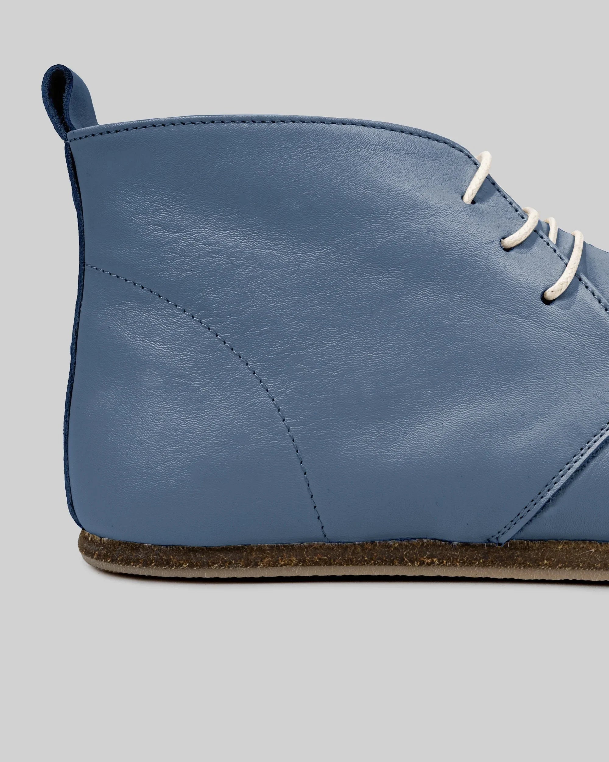Top view Jean Blue Ankle Boots - Handcrafted Calf Leather | Bespoky