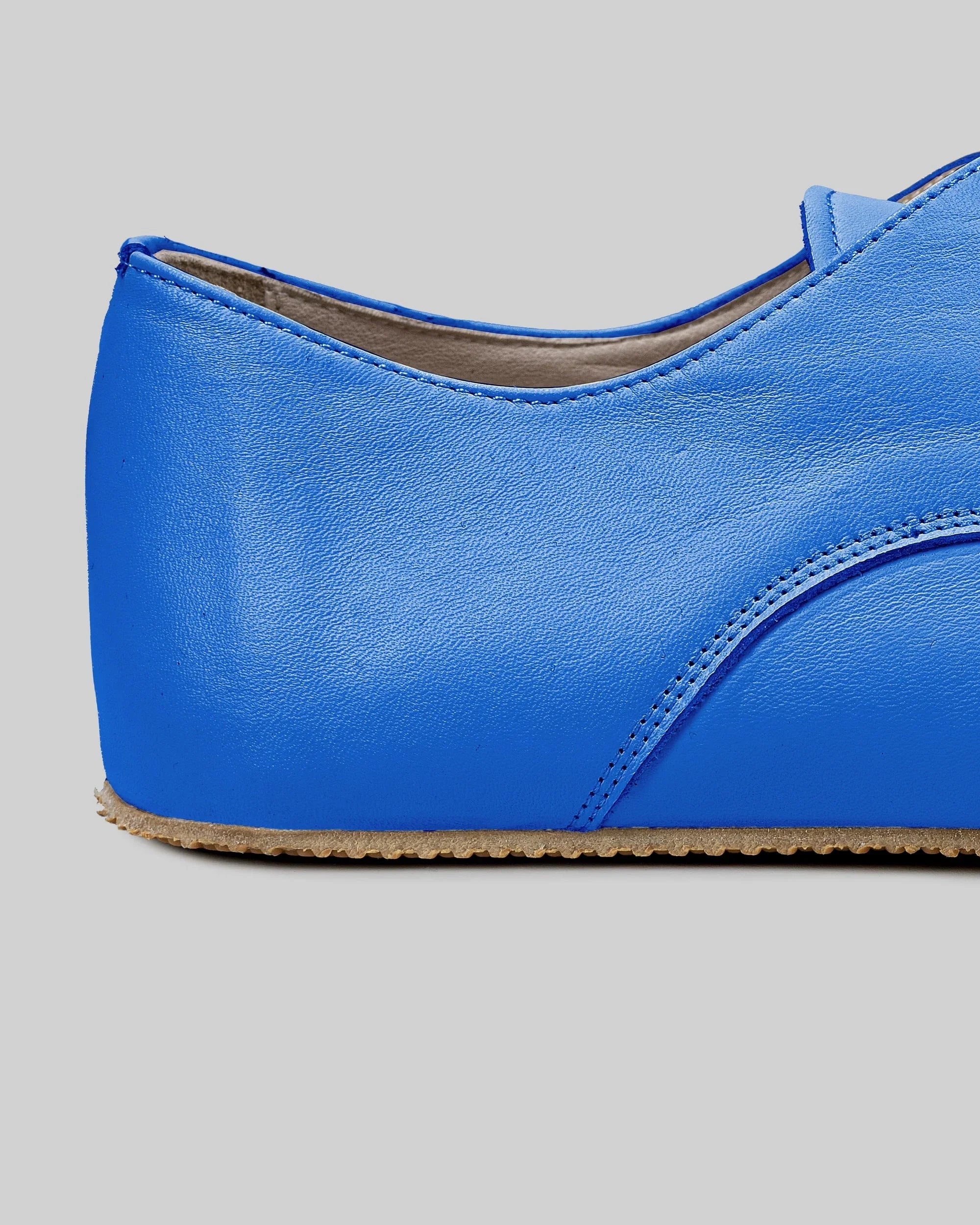 Top view Blue Oxford Shoes - Handcrafted Calf Leather | Bespoky
