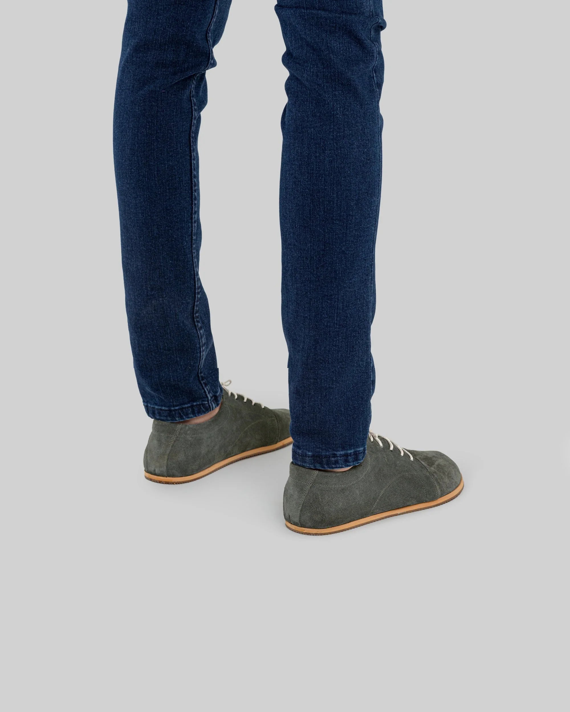 Detail Suede Barefoot Sneaker - Handcrafted Calf Leather Turkey | Bespoky