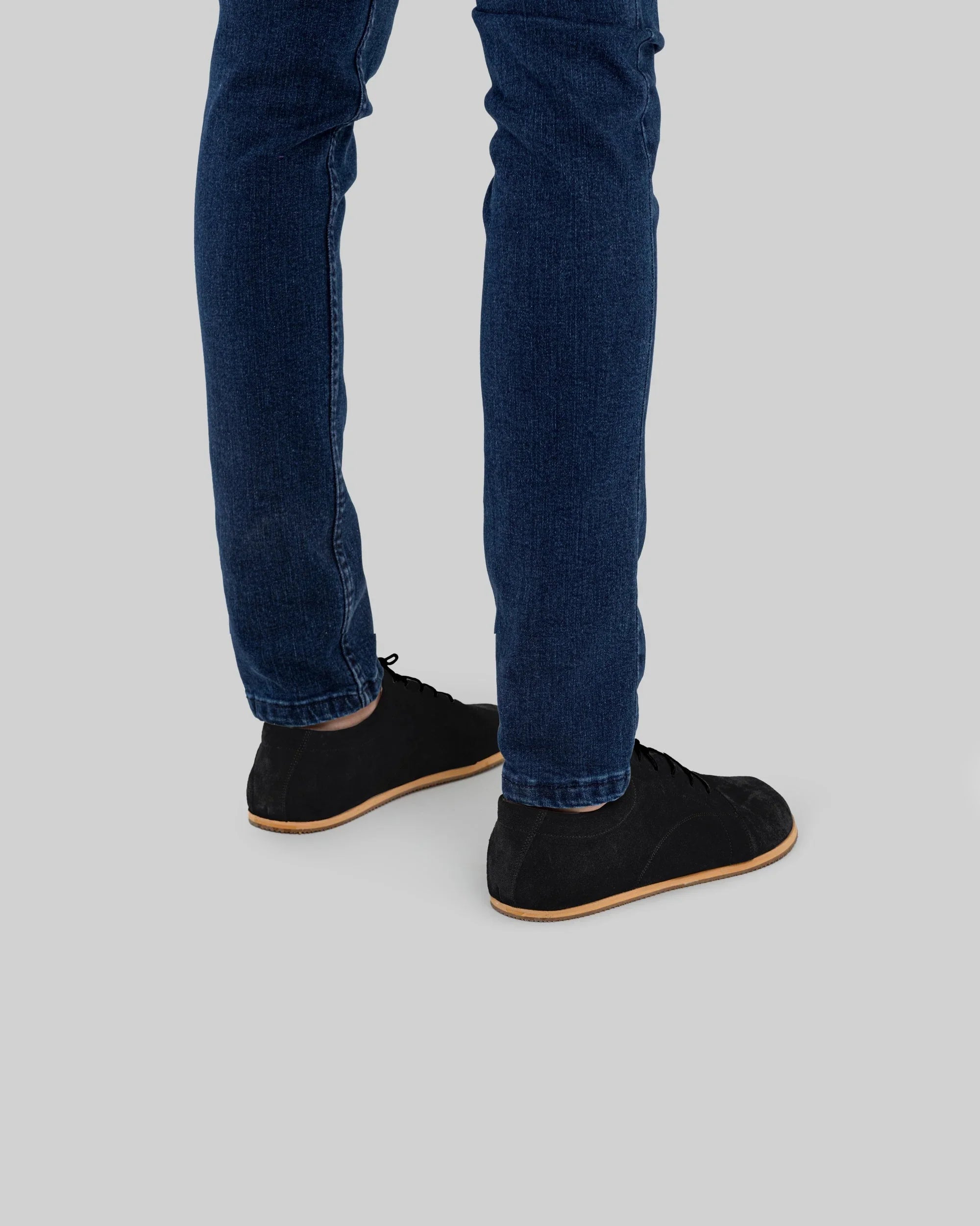 Detail Black Barefoot Sneaker - Handcrafted Calf Leather Turkey | Bespoky
