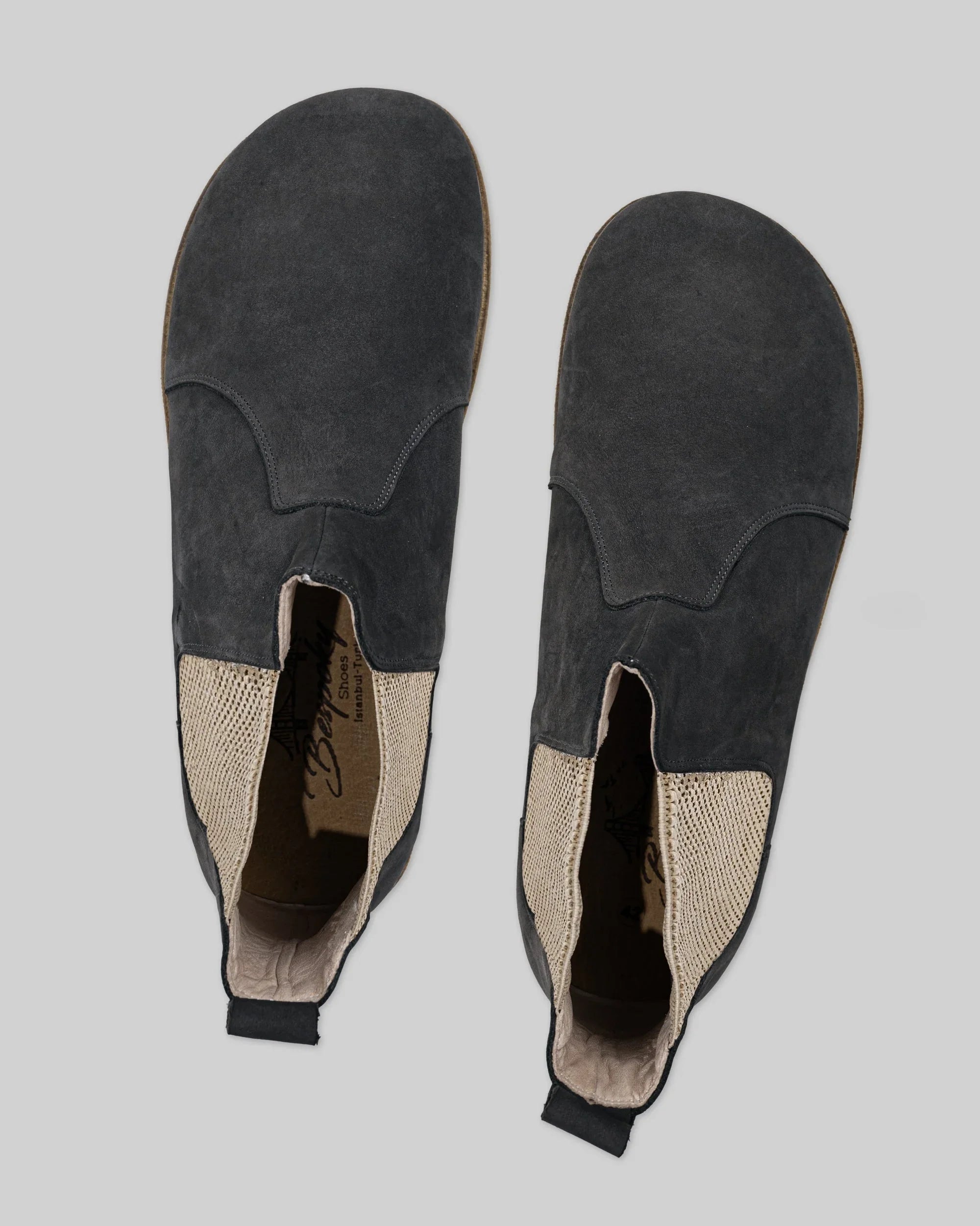 Side view Smoked Chelsea Boots - Calf Leather Zero Drop | Bespoky