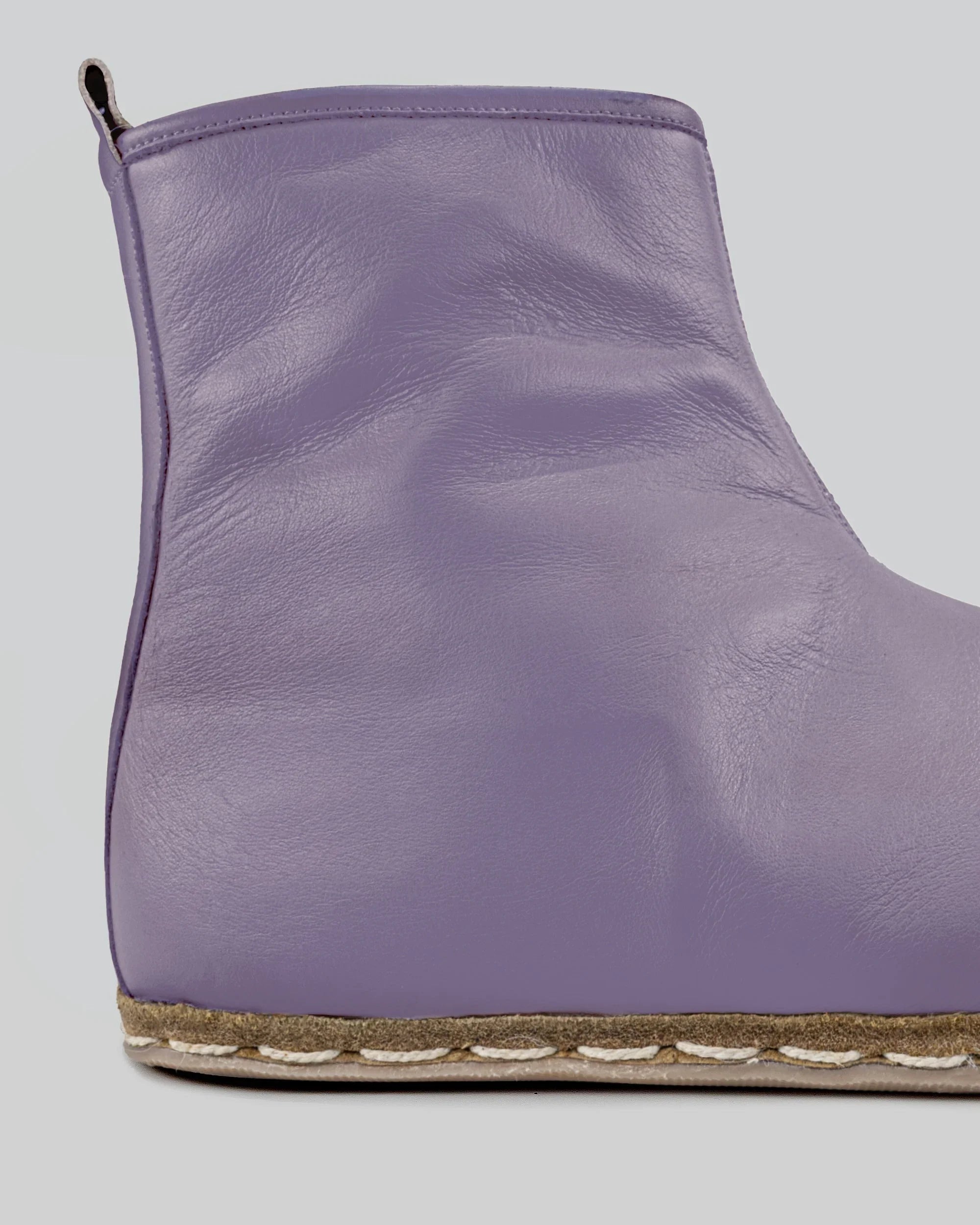Top view Purple Chelsea Boots - Handcrafted Calf Leather | Bespoky