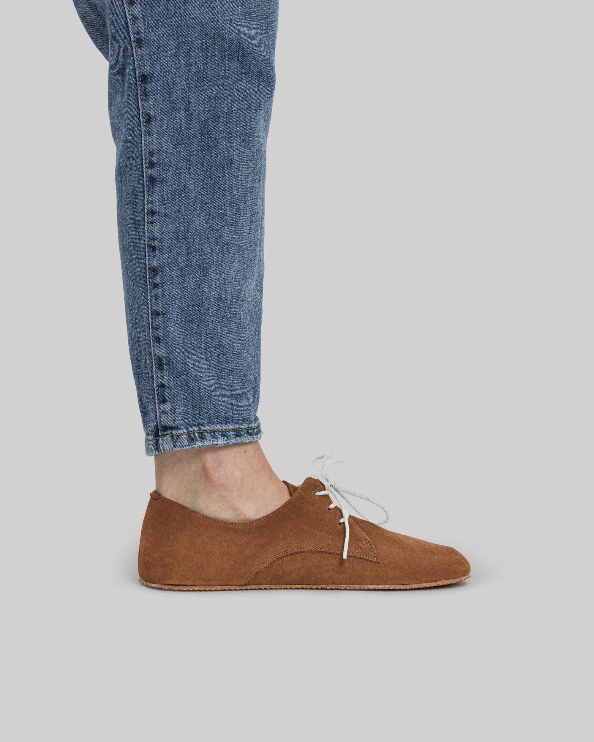 Back view Tan Oxford Shoes - Calf Leather Handcrafted | Bespoky