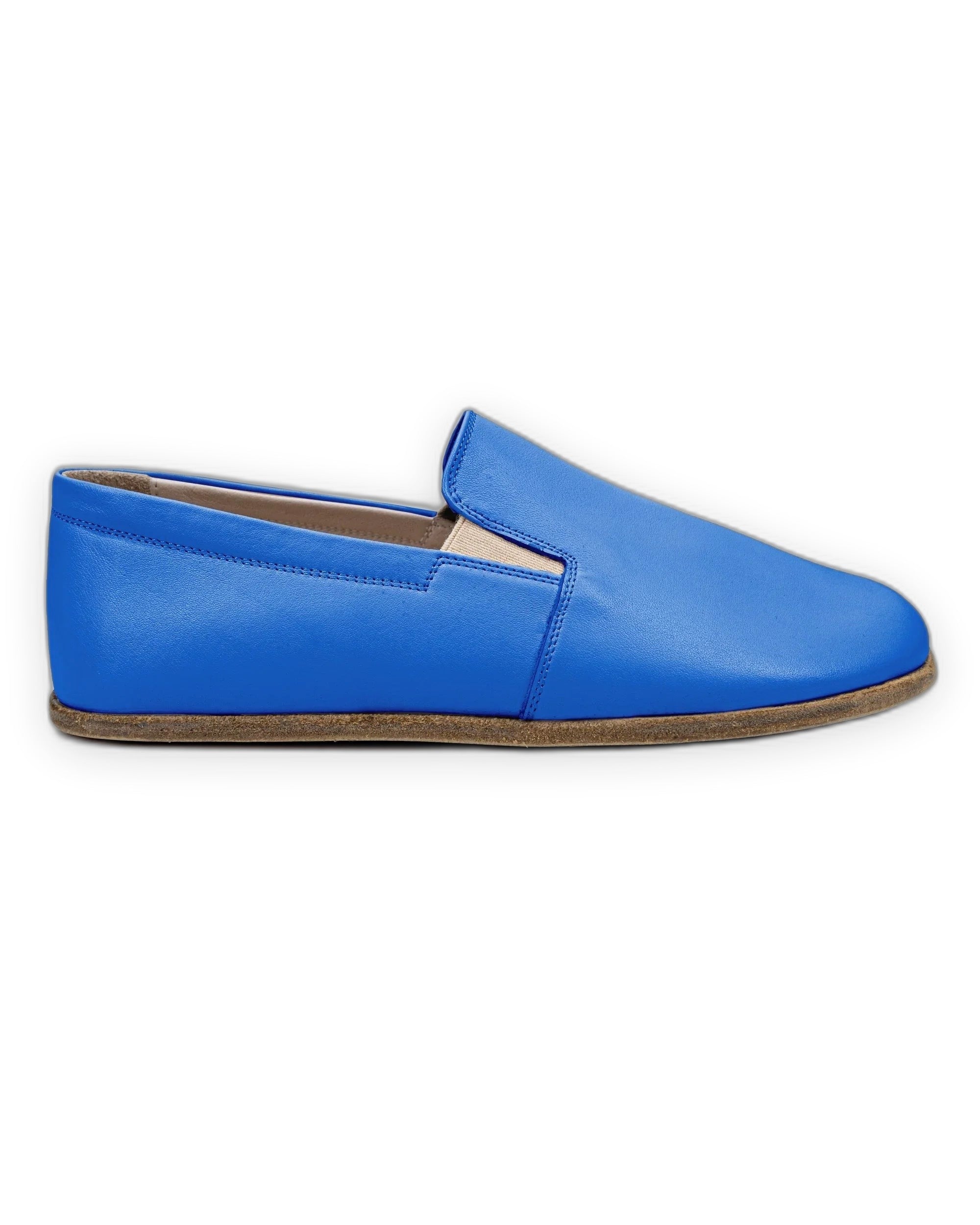 Detail Blue Barefoot Shoes - Handcrafted Calf Leather Turkey | Bespoky