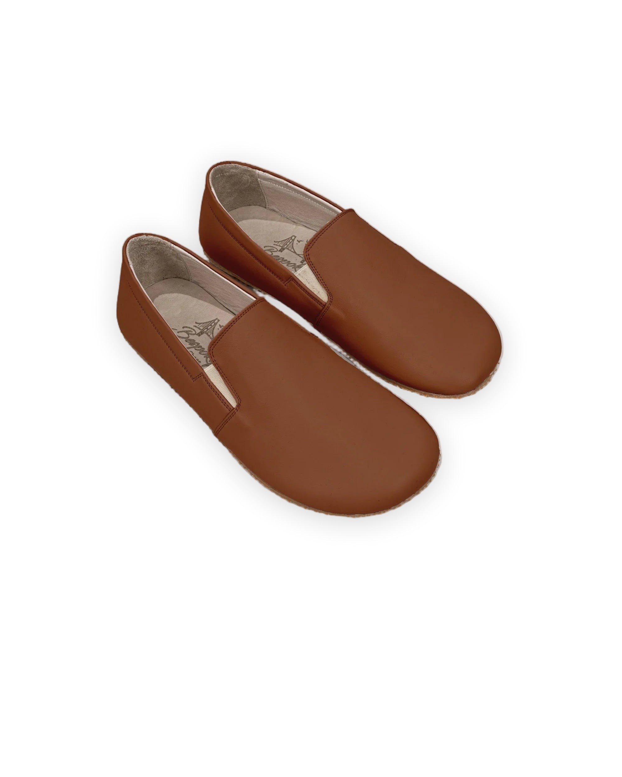 Men's Dark Brown Barefoot Shoes - Handcrafted Calf Leather Wide Toe Box | Bespoky