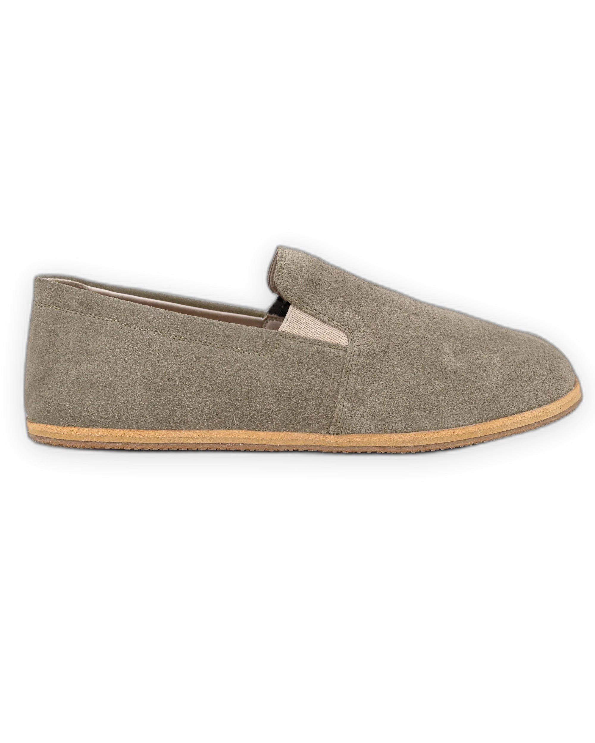 Top view Suede Barefoot Shoes - Handcrafted Calf Leather | Bespoky