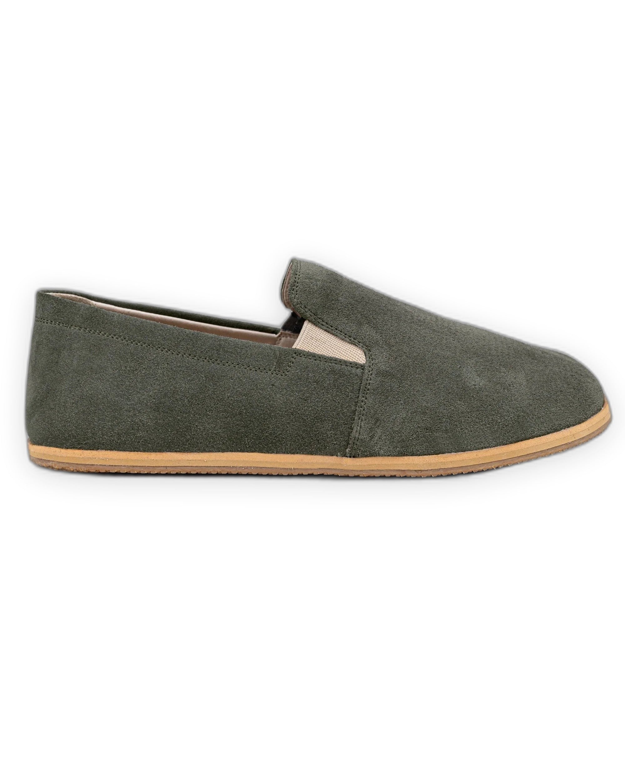 Top view Suede Barefoot Shoes - Handcrafted Calf Leather | Bespoky