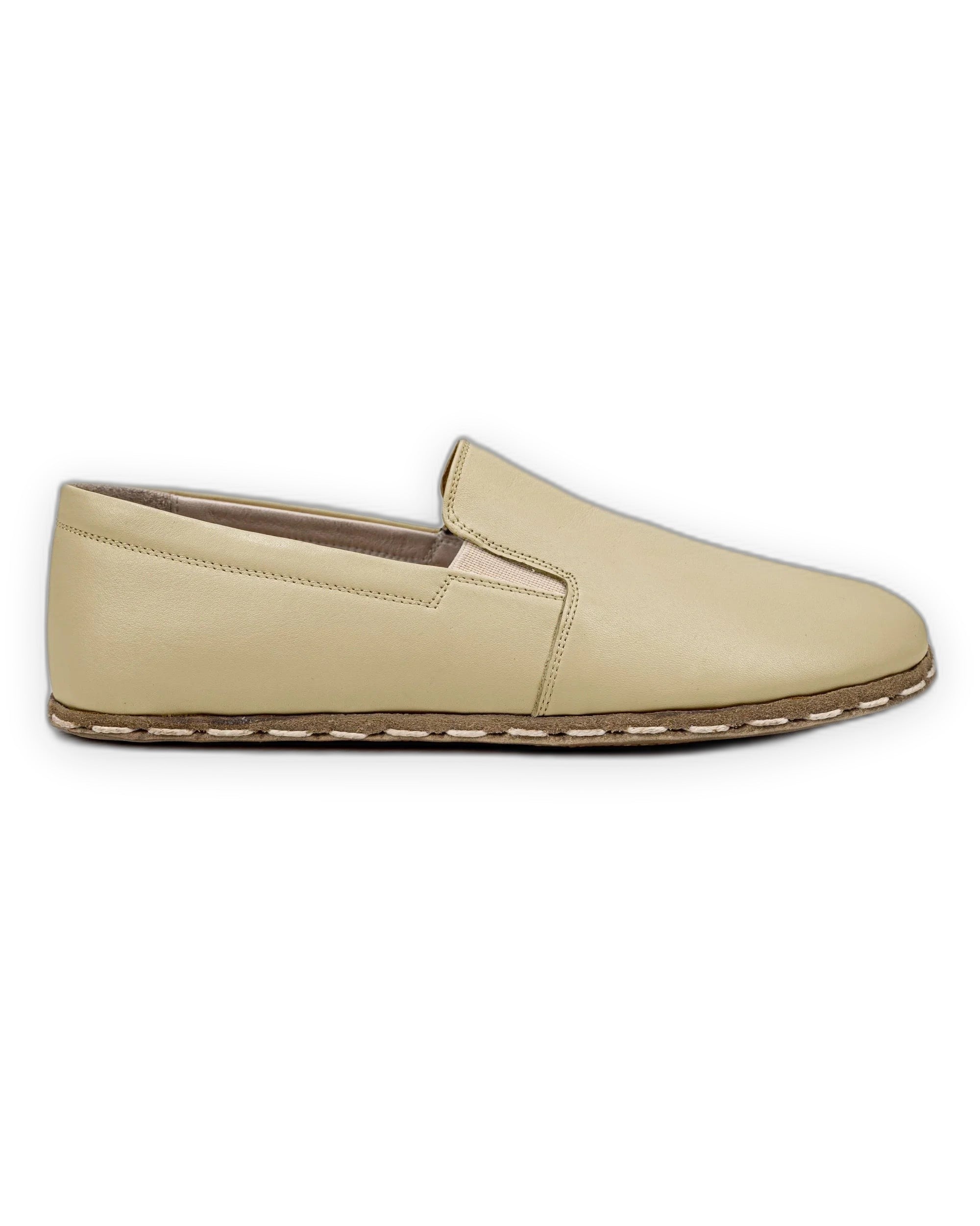 Detail Yellow Barefoot Shoes - Handcrafted Calf Leather Turkey | Bespoky