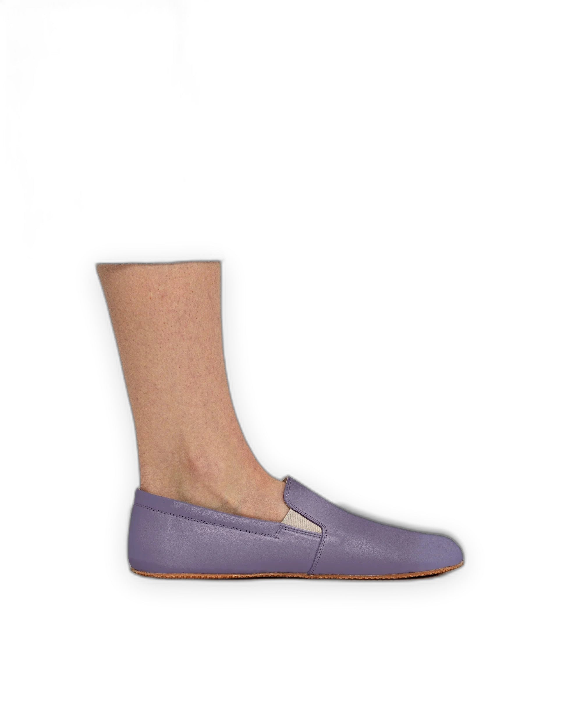Back view Purple Barefoot Shoes - Calf Leather Handcrafted | Bespoky