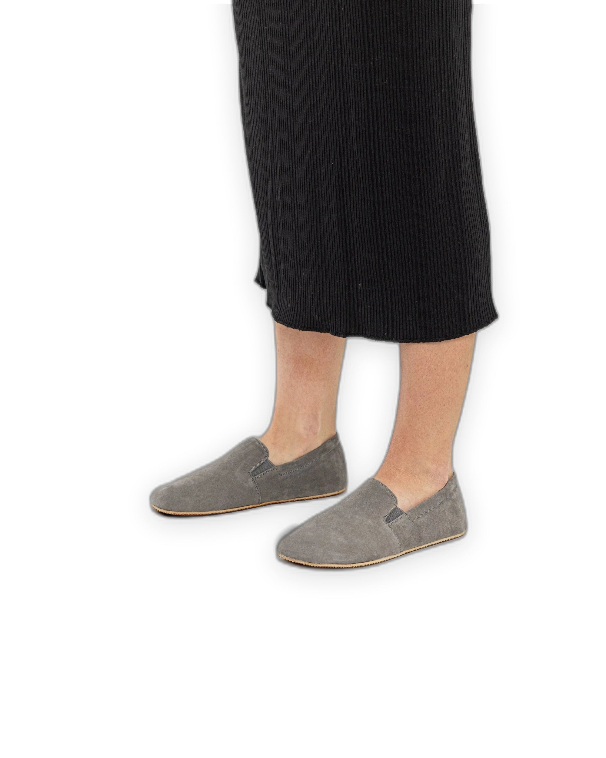 Detail Smoked Nubuck Barefoot Shoes - Handcrafted Calf Leather Turkey | Bespoky