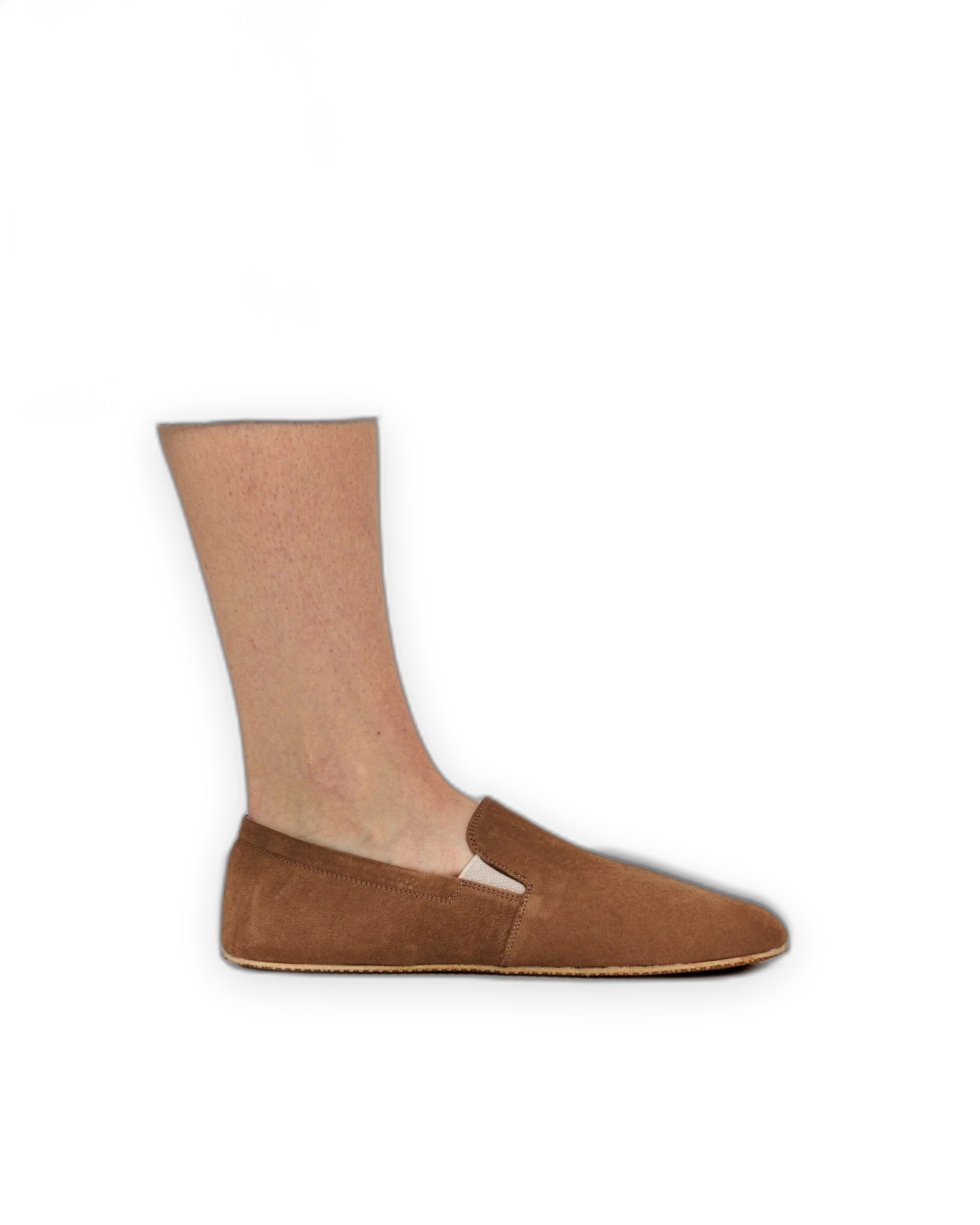 Sole detail Tan Nubuck Barefoot Shoes - Zero Drop Calf Leather | Bespoky