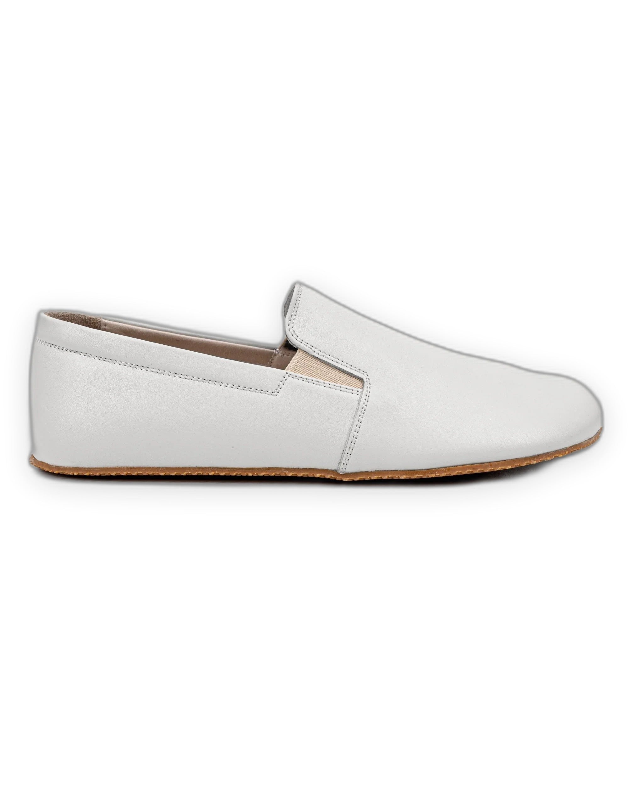 Pair White Barefoot Shoes - Barefoot Wide Toe Calf Leather | Bespoky