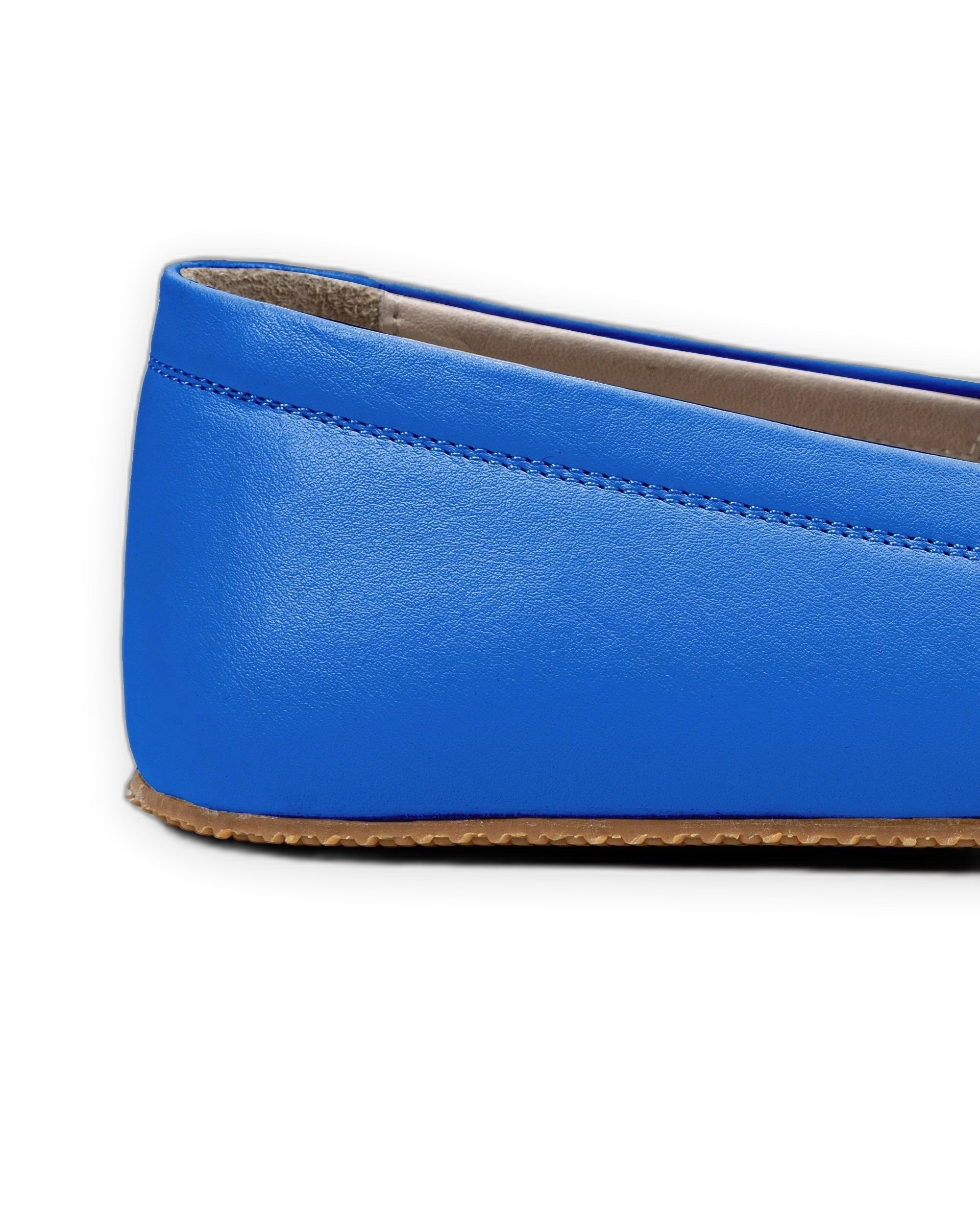 Top view Blue Barefoot Shoes - Handcrafted Calf Leather | Bespoky