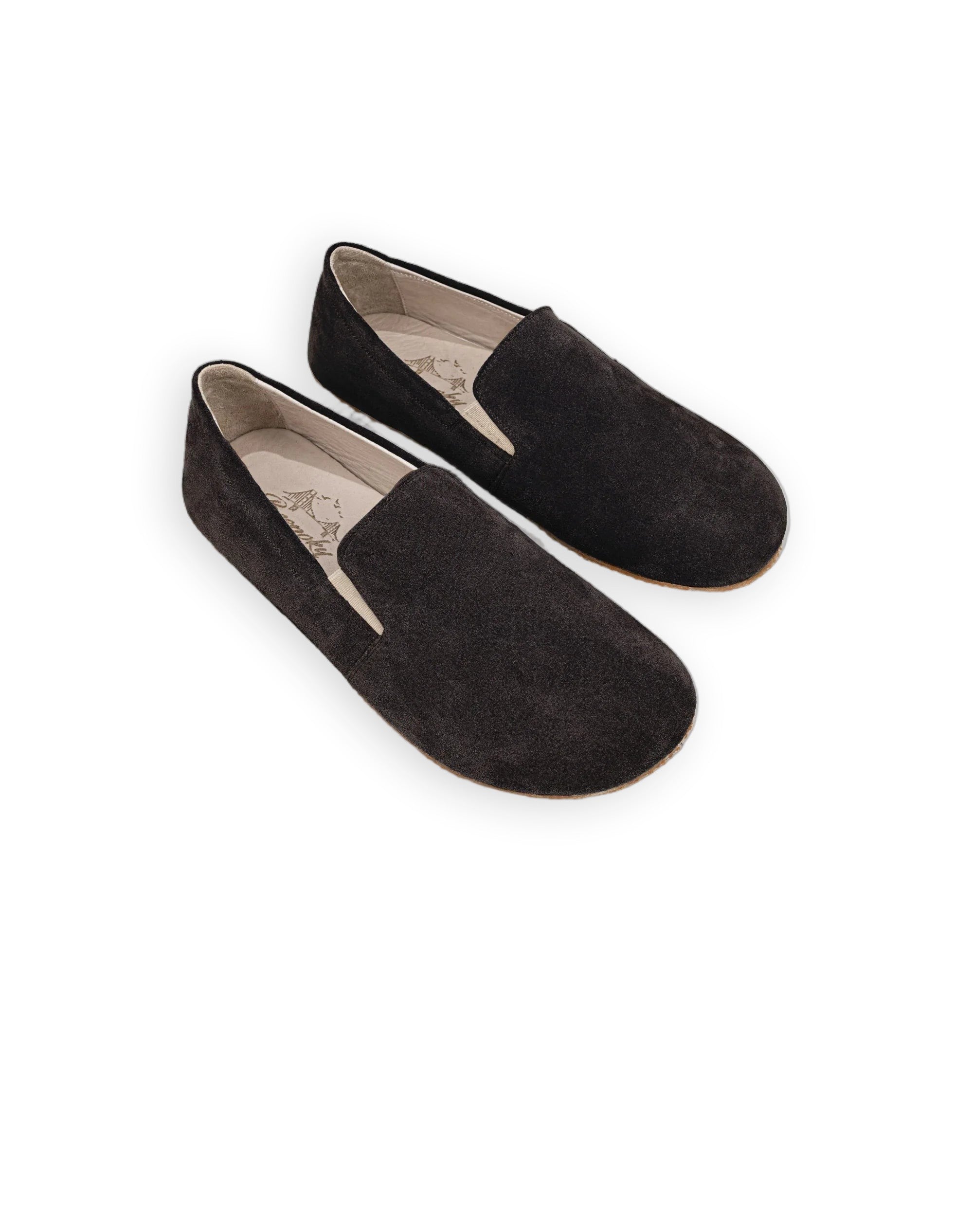 Women's Brown Barefoot Shoes - Handcrafted Calf Leather Wide Toe Box | Bespoky