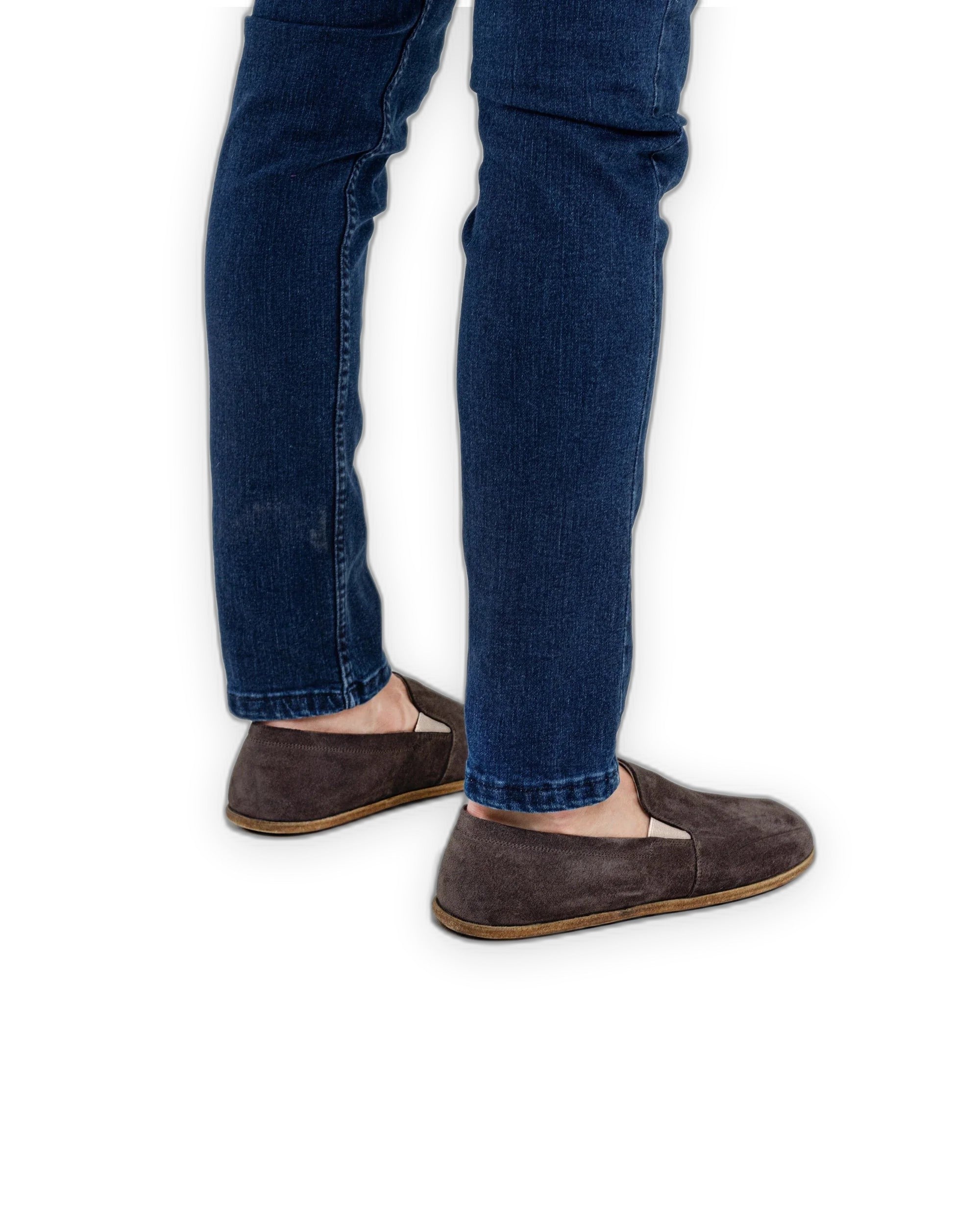 Top view Brown Barefoot Shoes - Handcrafted Calf Leather | Bespoky