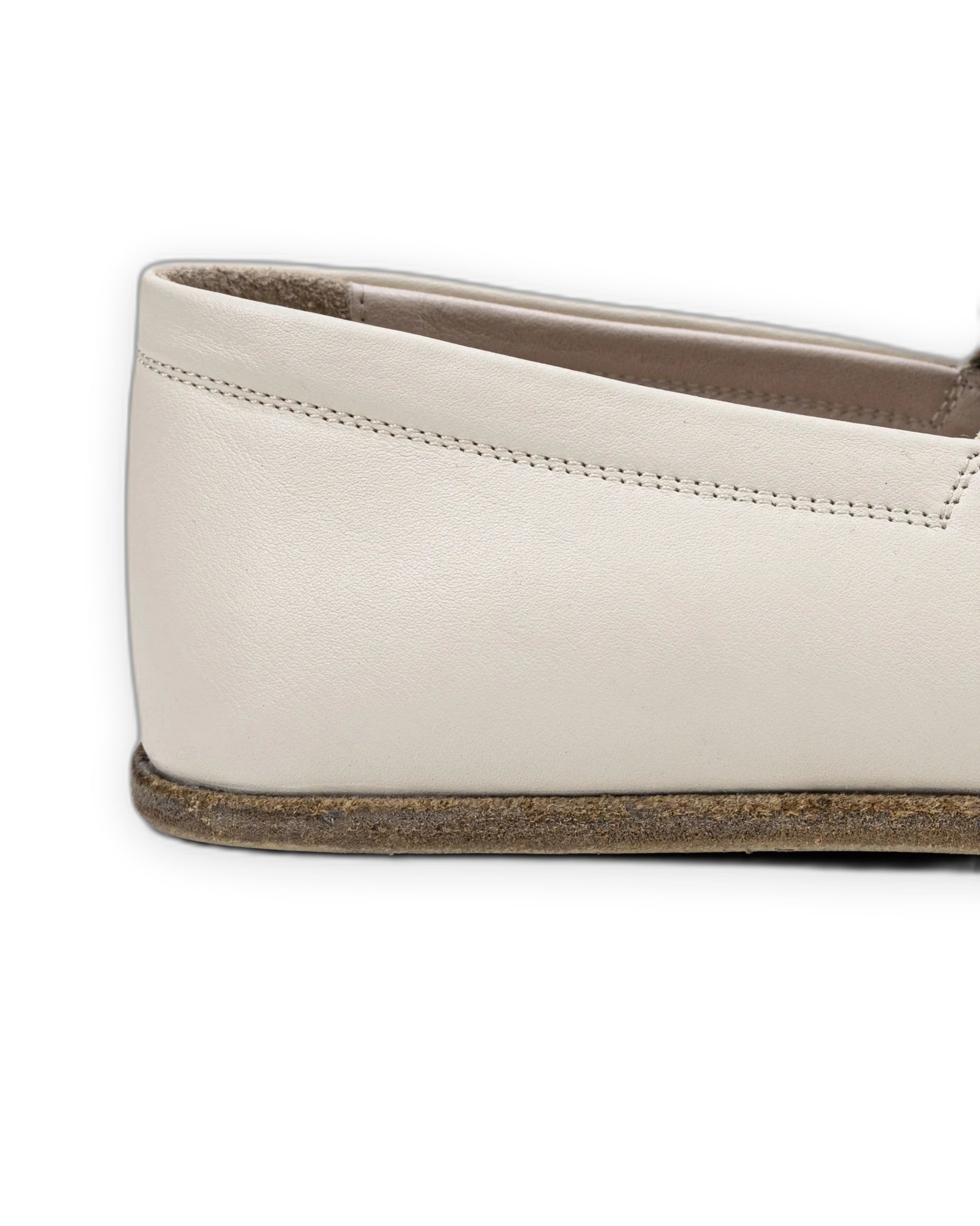 Top view Cream Barefoot Shoes - Handcrafted Calf Leather | Bespoky