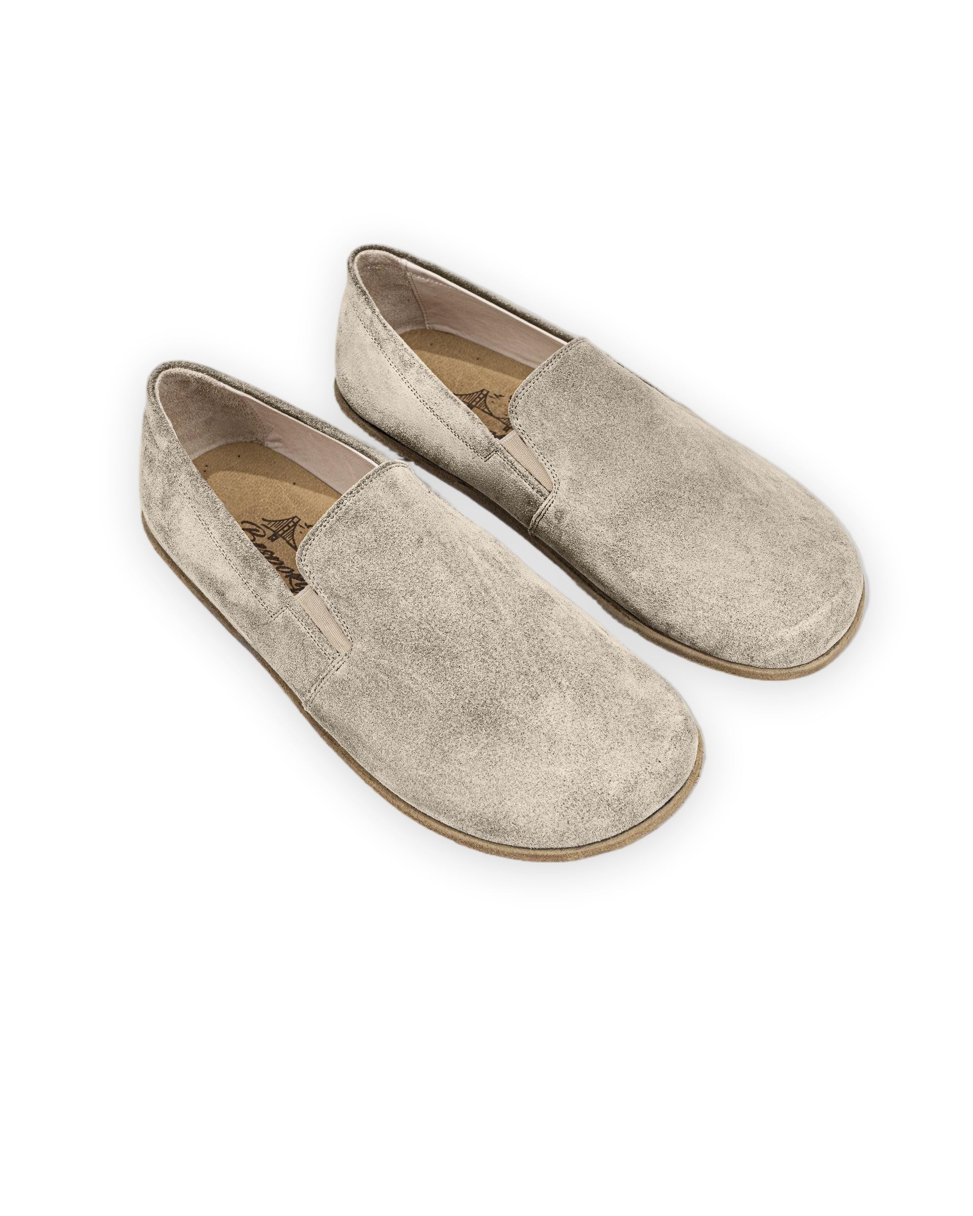 Women's Cream Barefoot Shoes - Handcrafted Calf Leather Wide Toe Box | Bespoky