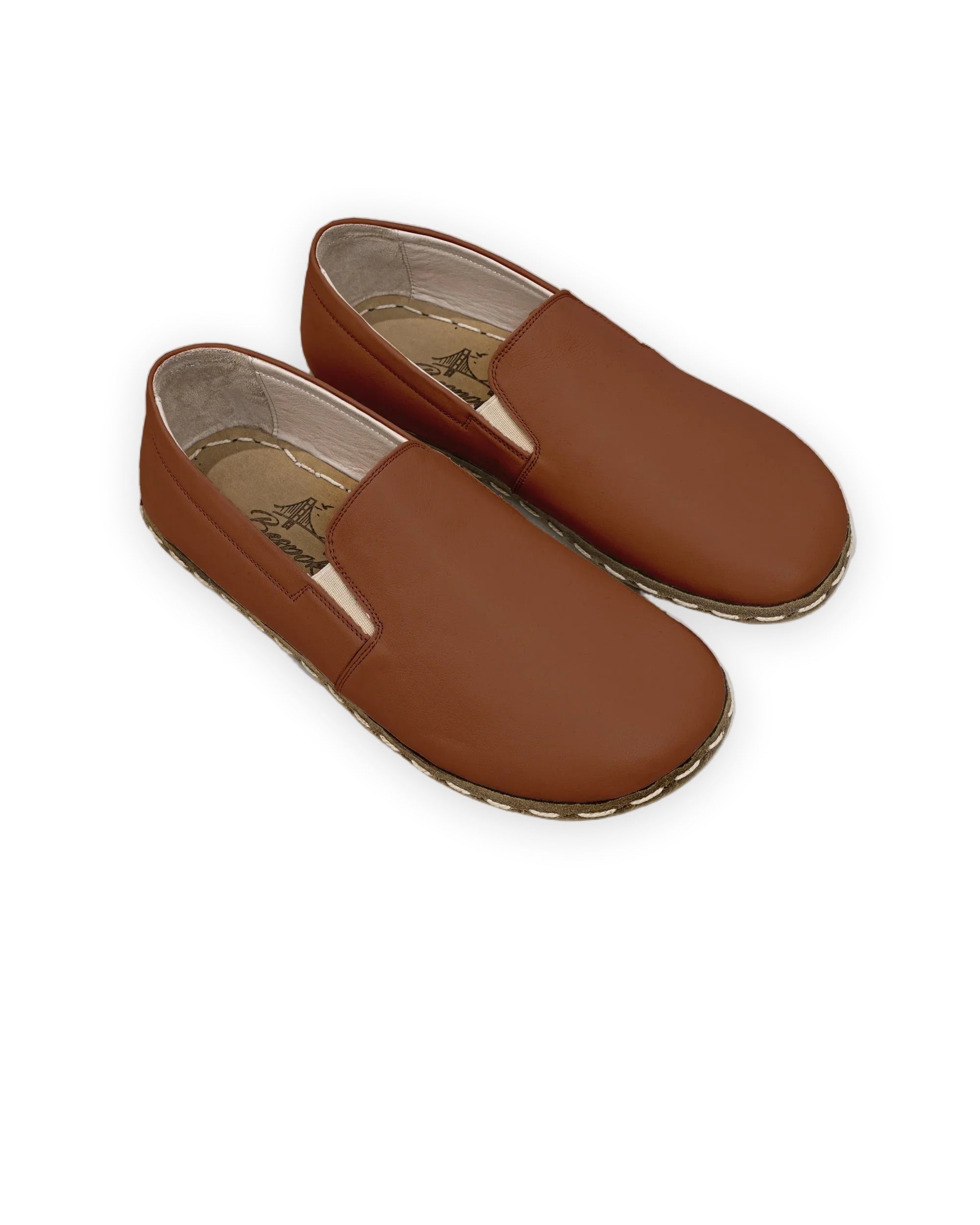 Women's Dark Brown Barefoot Shoes - Handcrafted Calf Leather Wide Toe Box | Bespoky
