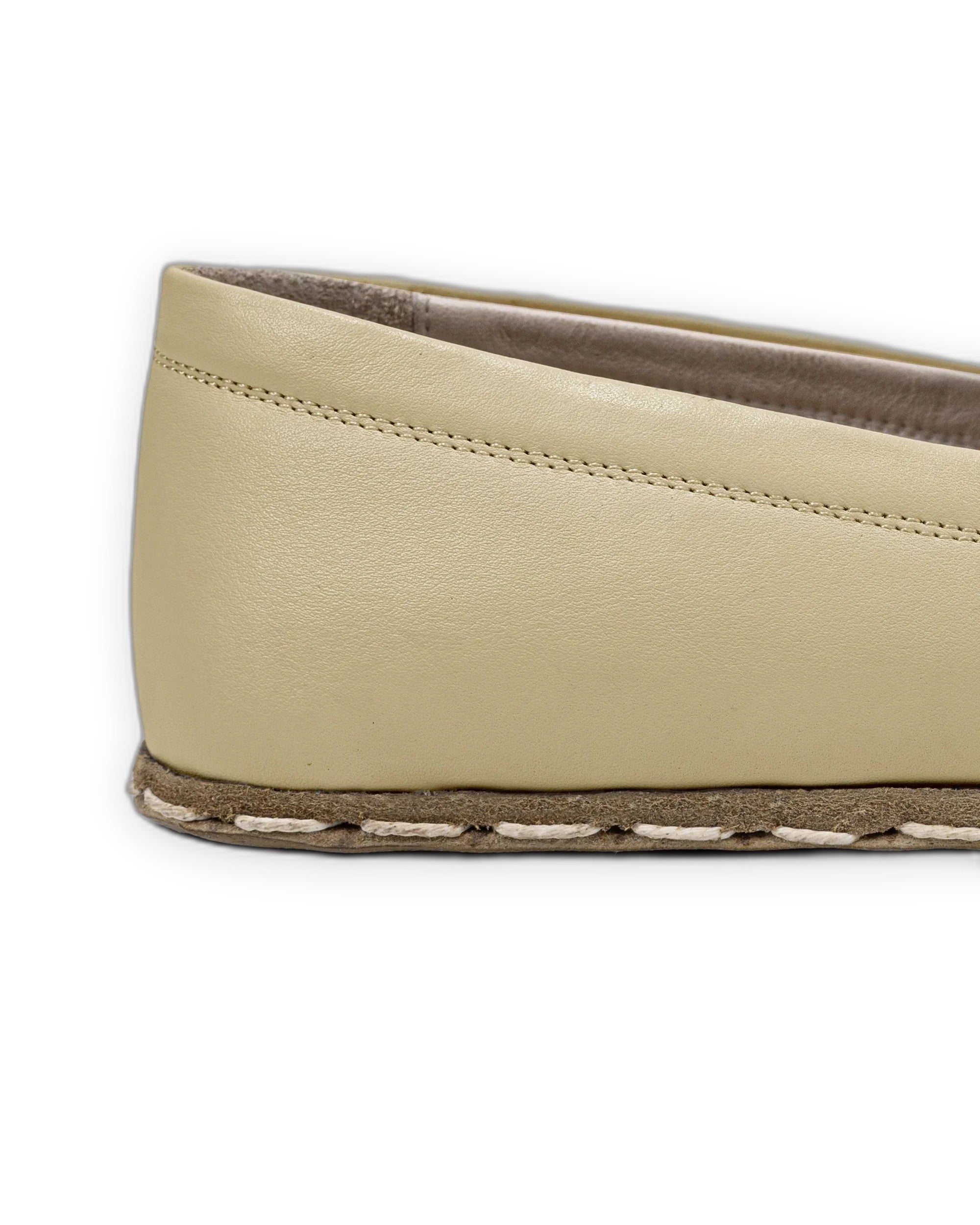 Top view Yellow Barefoot Shoes - Handcrafted Calf Leather | Bespoky