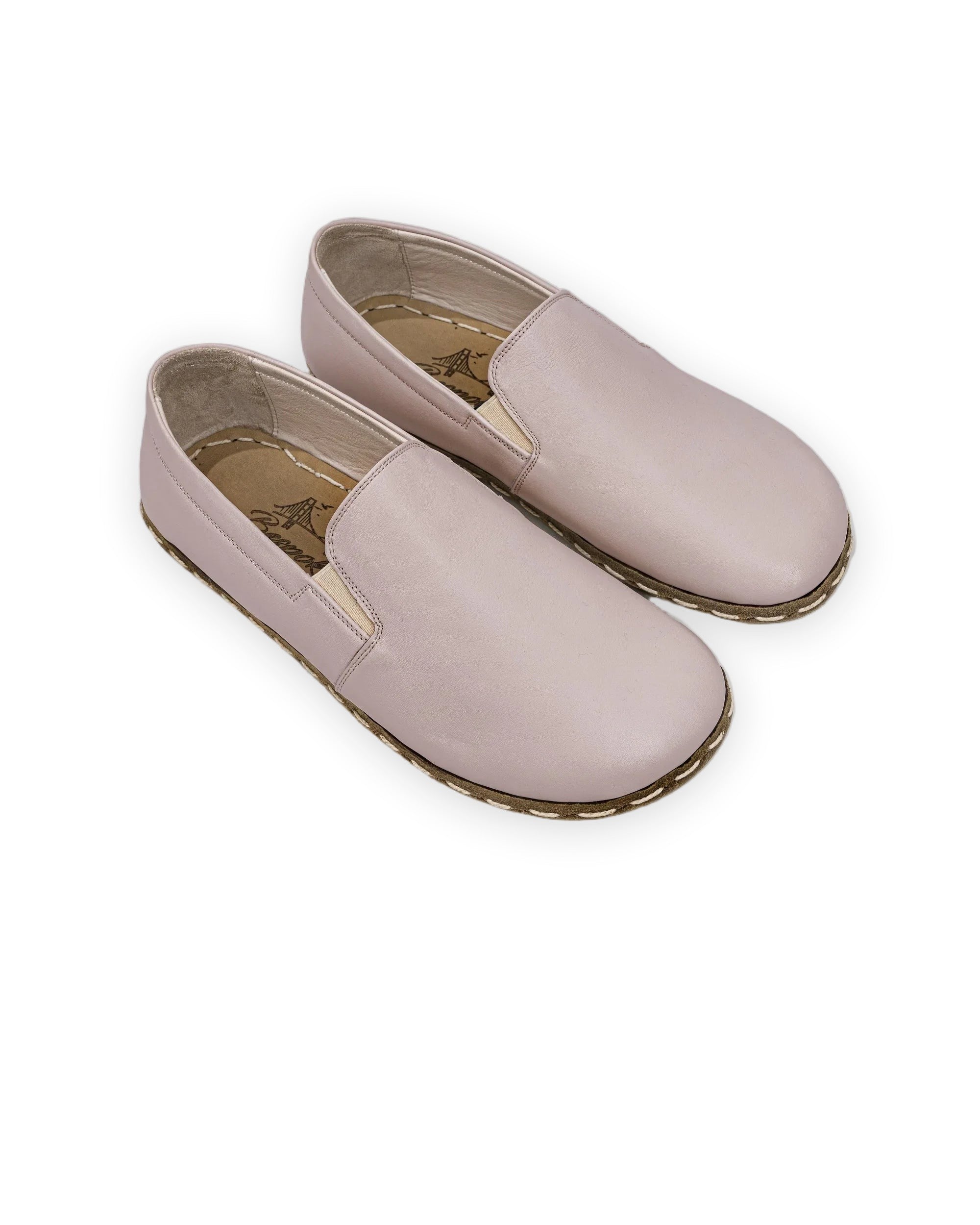 Women's Pink Barefoot Shoes - Handcrafted Calf Leather Wide Toe Box | Bespoky