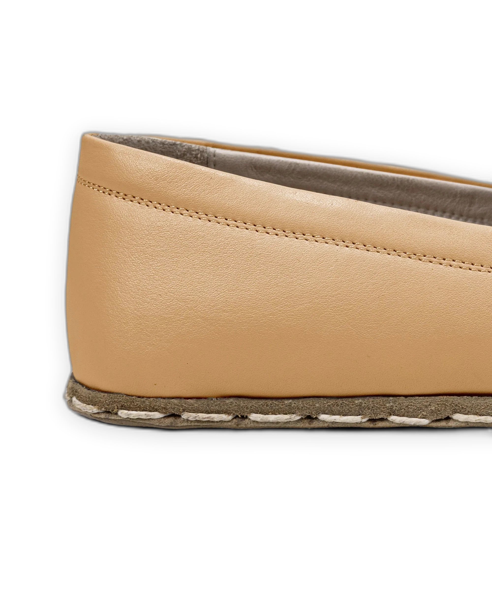 Top view Melon Yellow Barefoot Shoes - Handcrafted Calf Leather | Bespoky