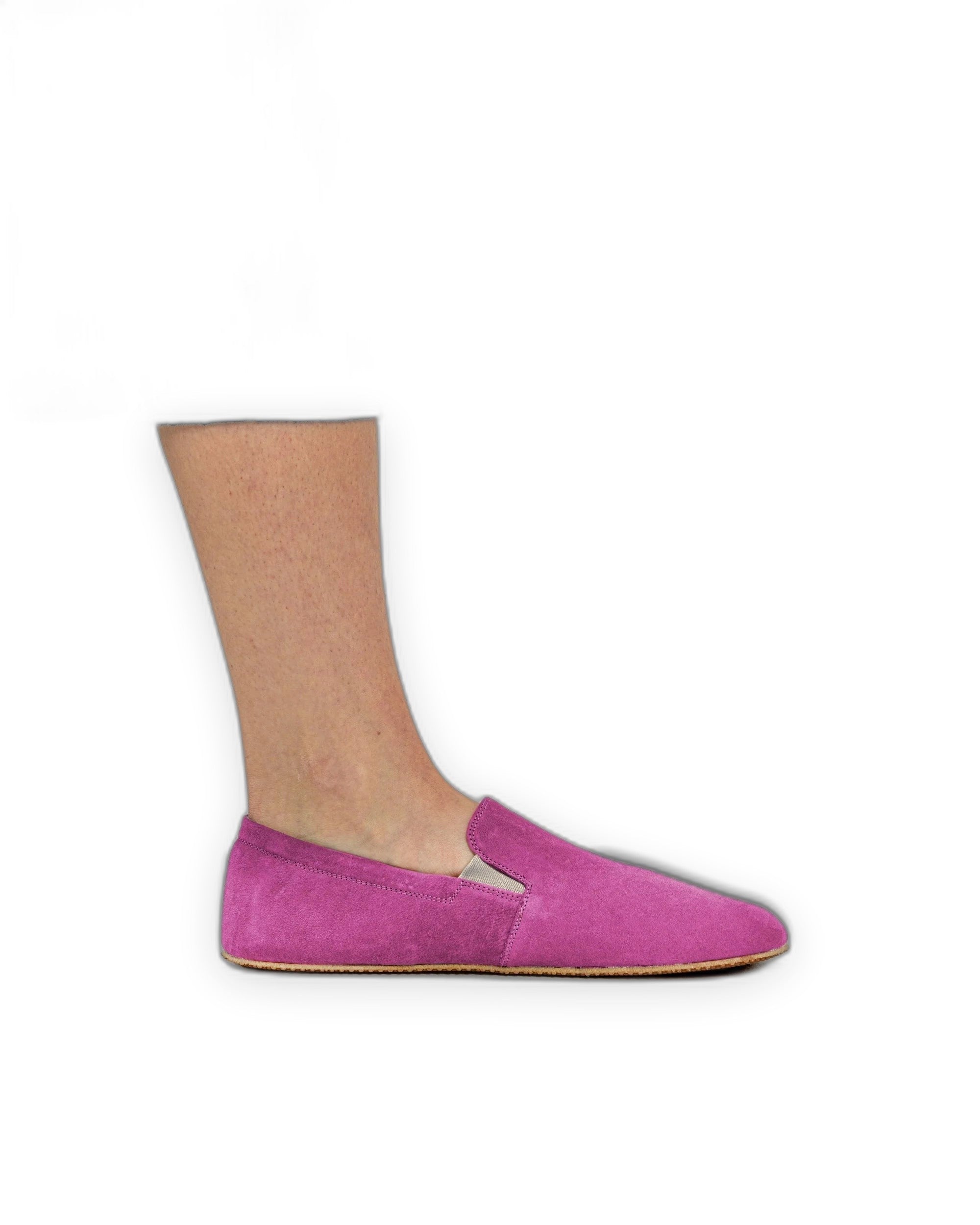Back view Pink Barefoot Shoes - Calf Leather Handcrafted | Bespoky