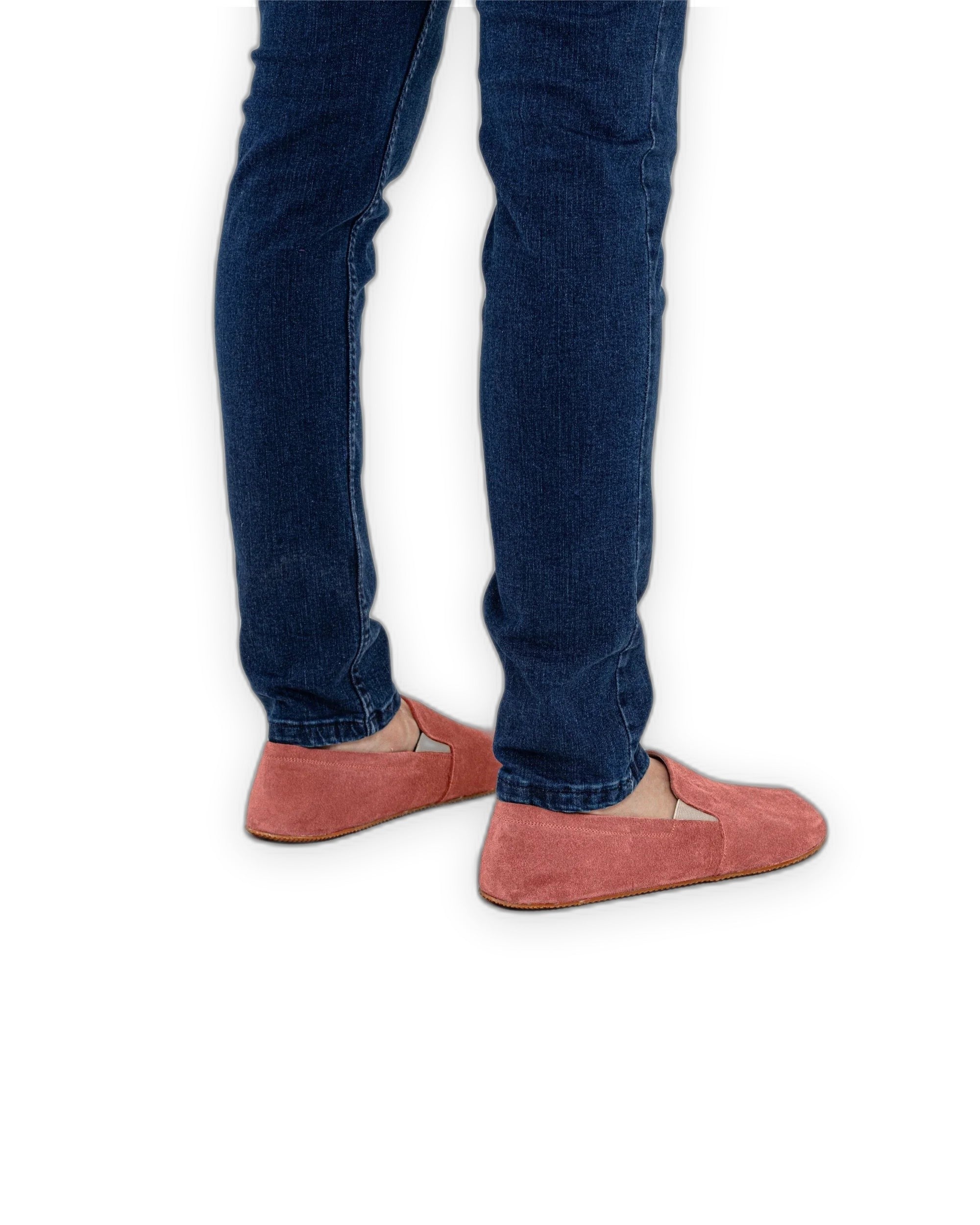 Detail Pink Barefoot Shoes - Handcrafted Calf Leather Turkey | Bespoky