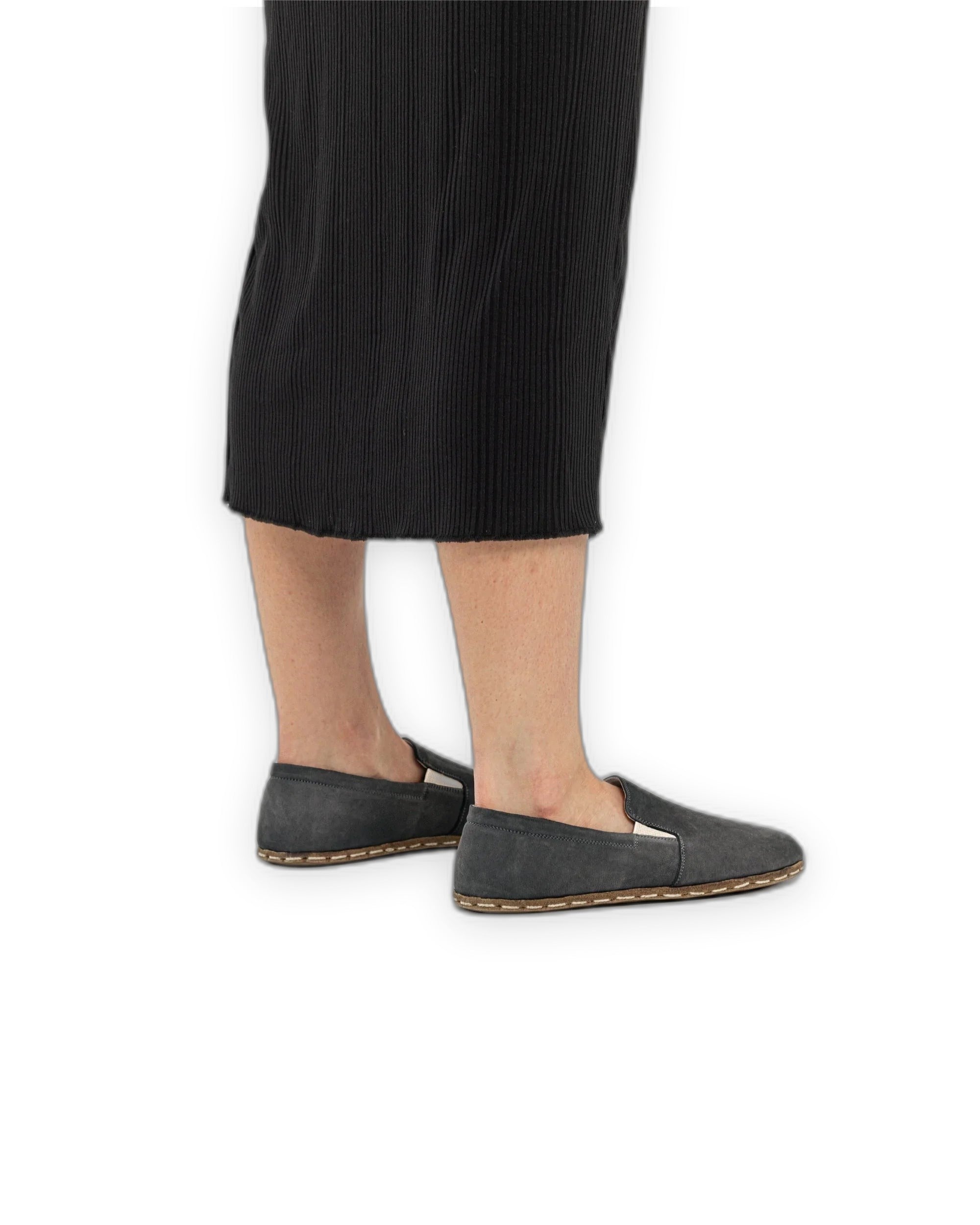 Detail Smoked Barefoot Shoes - Handcrafted Calf Leather Turkey | Bespoky
