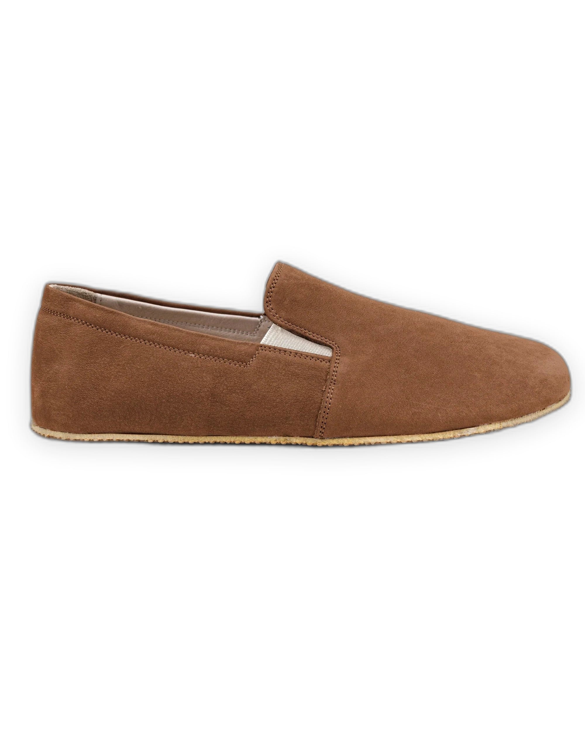 Detail Tan Barefoot Shoes - Handcrafted Calf Leather Turkey | Bespoky
