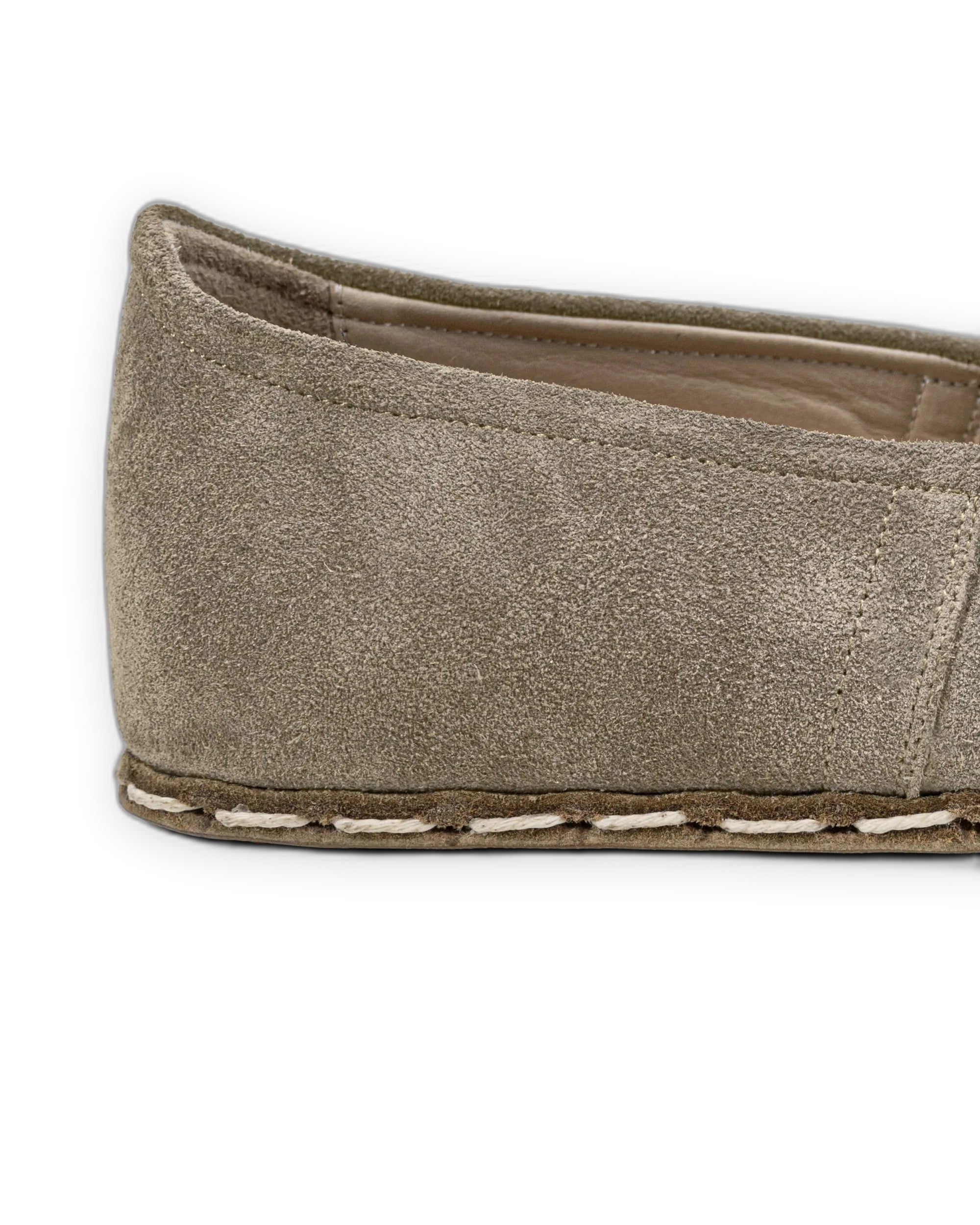 Top view Suede Barefoot Yemeni - Handcrafted Calf Leather | Bespoky
