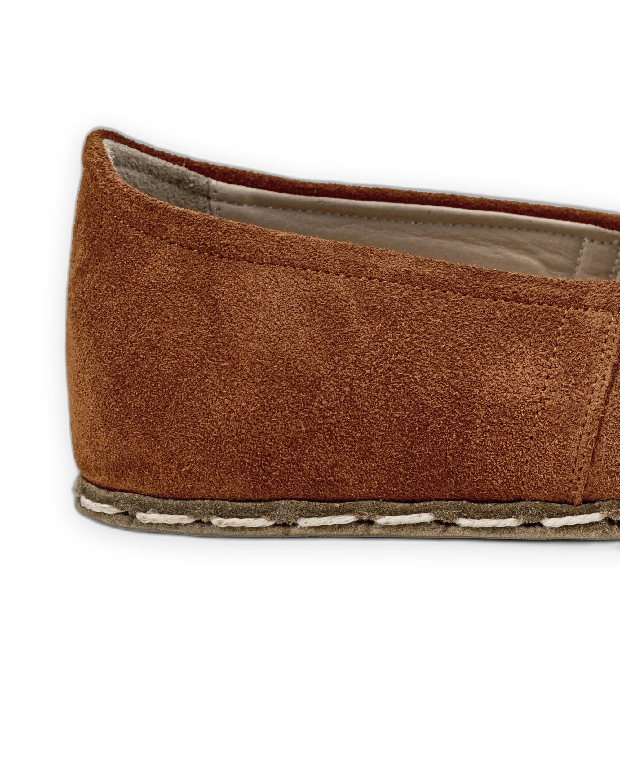 Top view Suede Barefoot Yemeni - Handcrafted Calf Leather | Bespoky