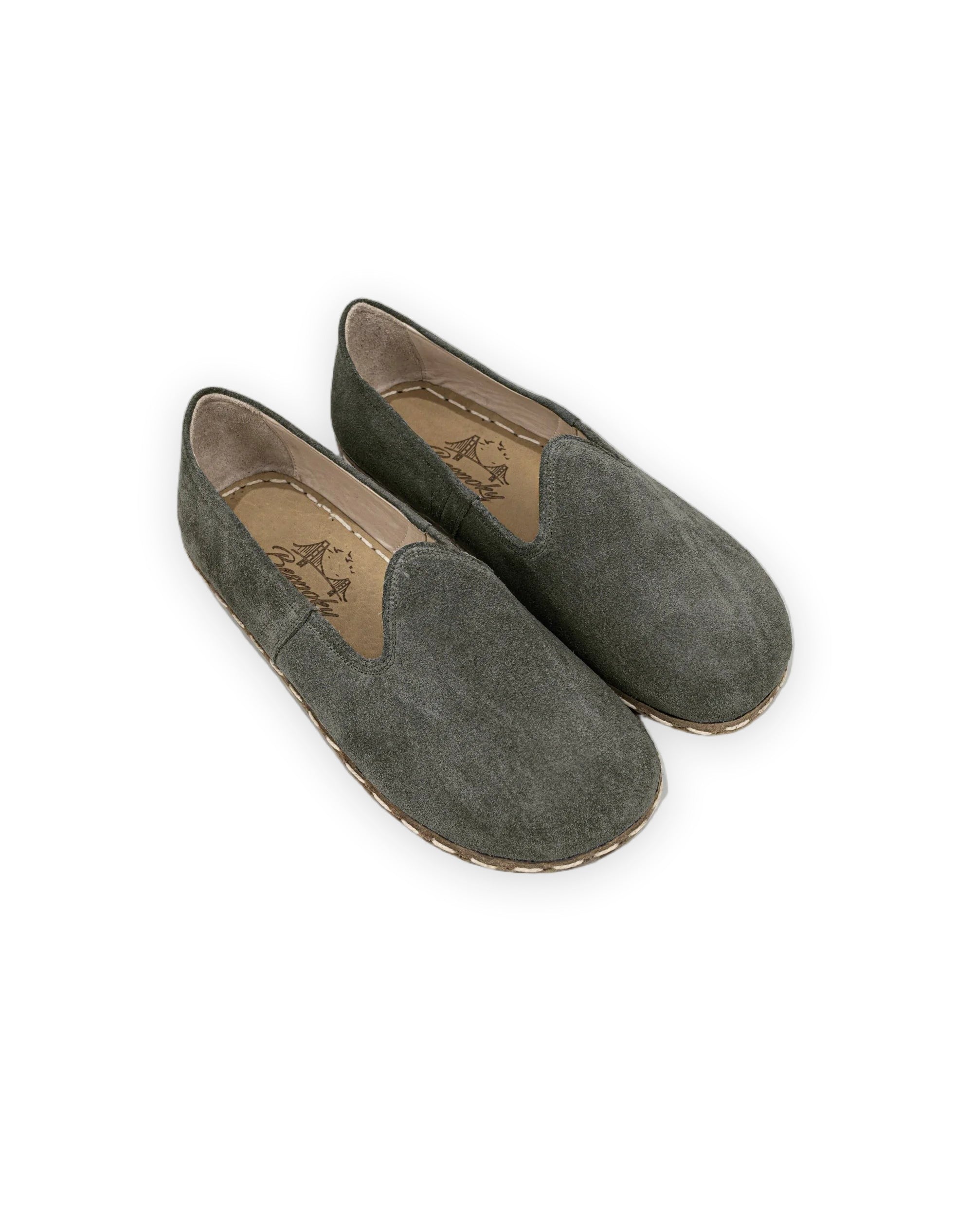 Men's Suede Barefoot Yemeni - Handcrafted Calf Leather Wide Toe Box | Bespoky