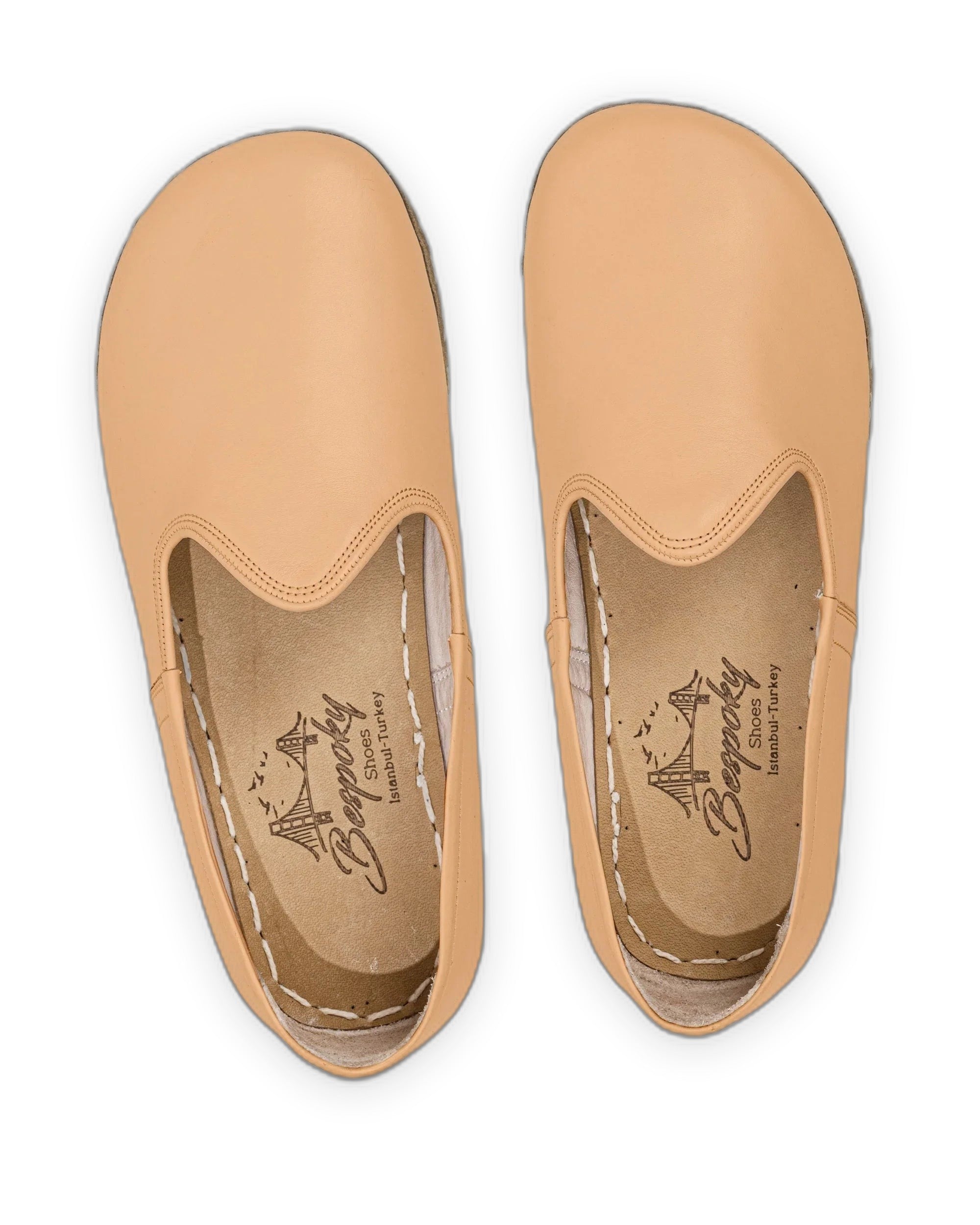 Side view Undyed Barefoot Yemeni - Calf Leather Zero Drop | Bespoky