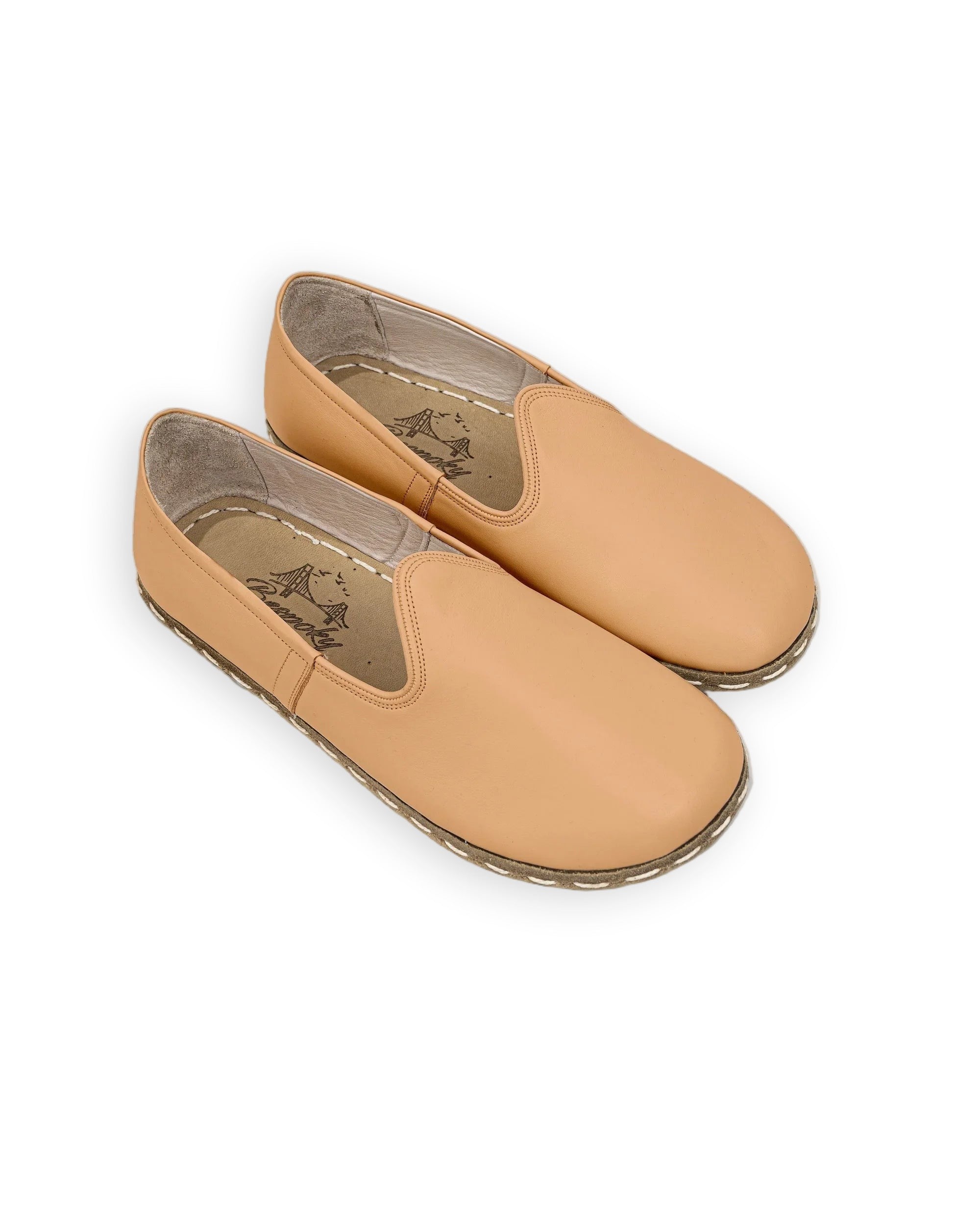 Men's Undyed Barefoot Yemeni - Handcrafted Calf Leather Wide Toe Box | Bespoky