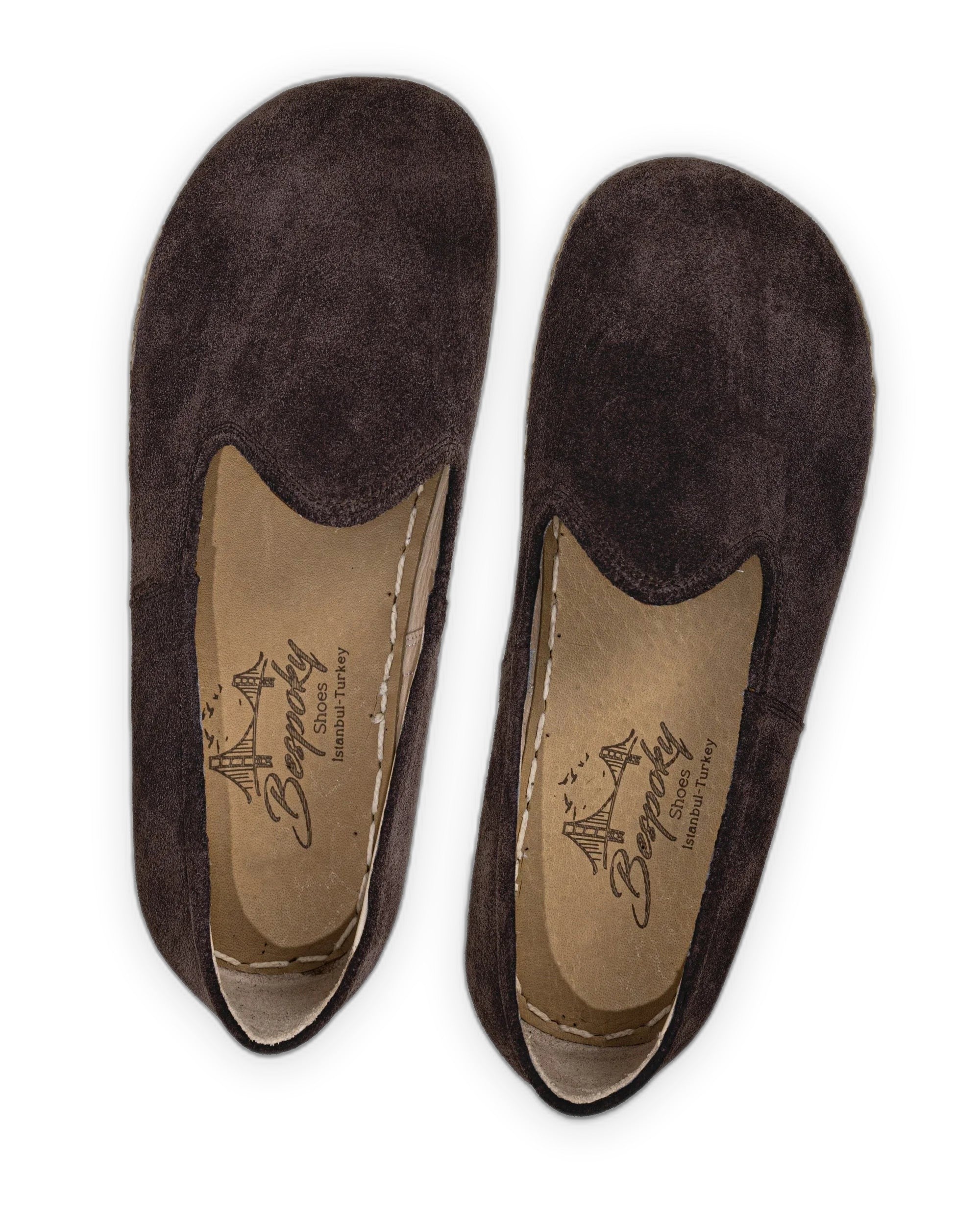 Side view Brown Barefoot Yemeni - Calf Leather Zero Drop | Bespoky