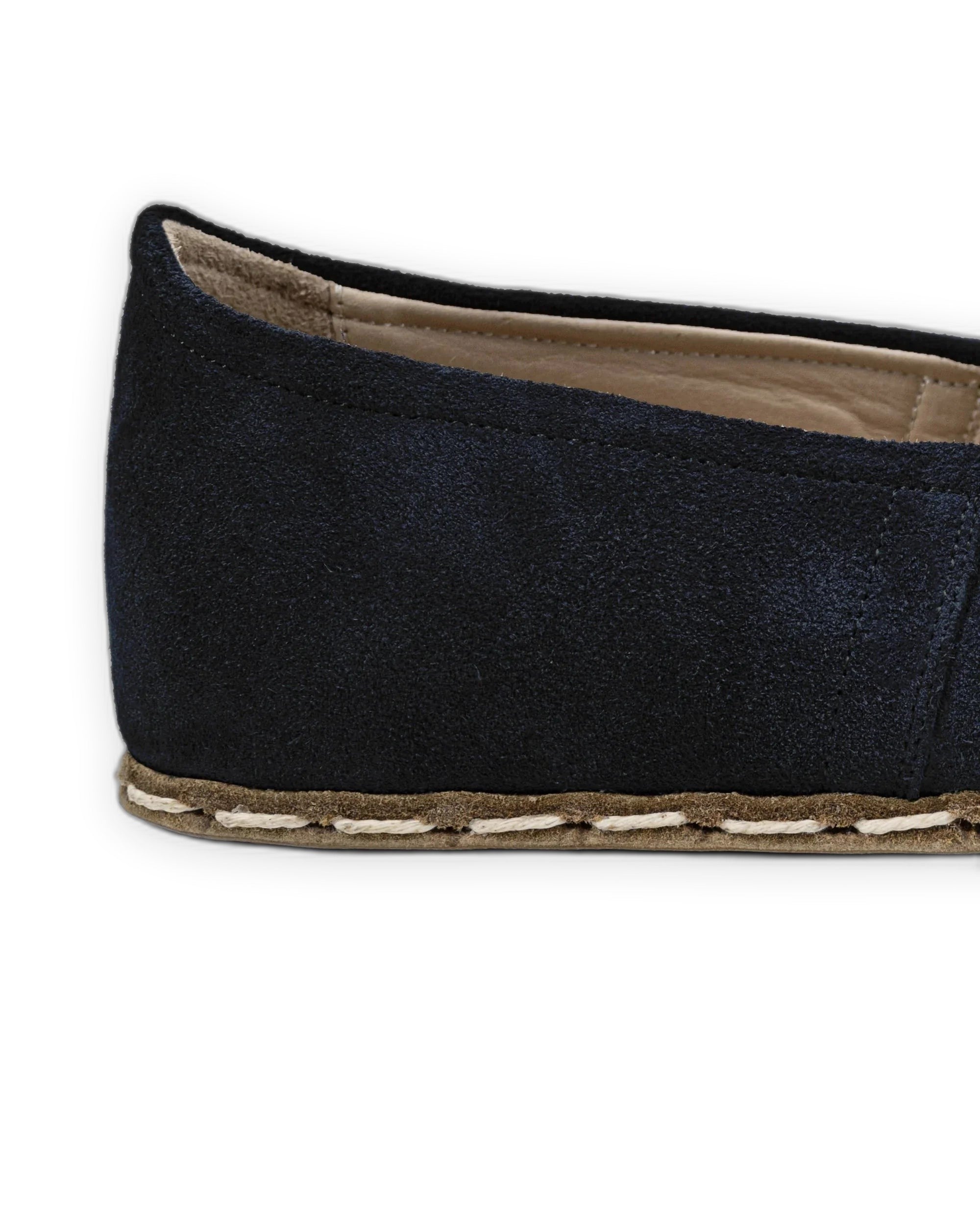 Top view Navy Barefoot Yemeni - Handcrafted Calf Leather | Bespoky