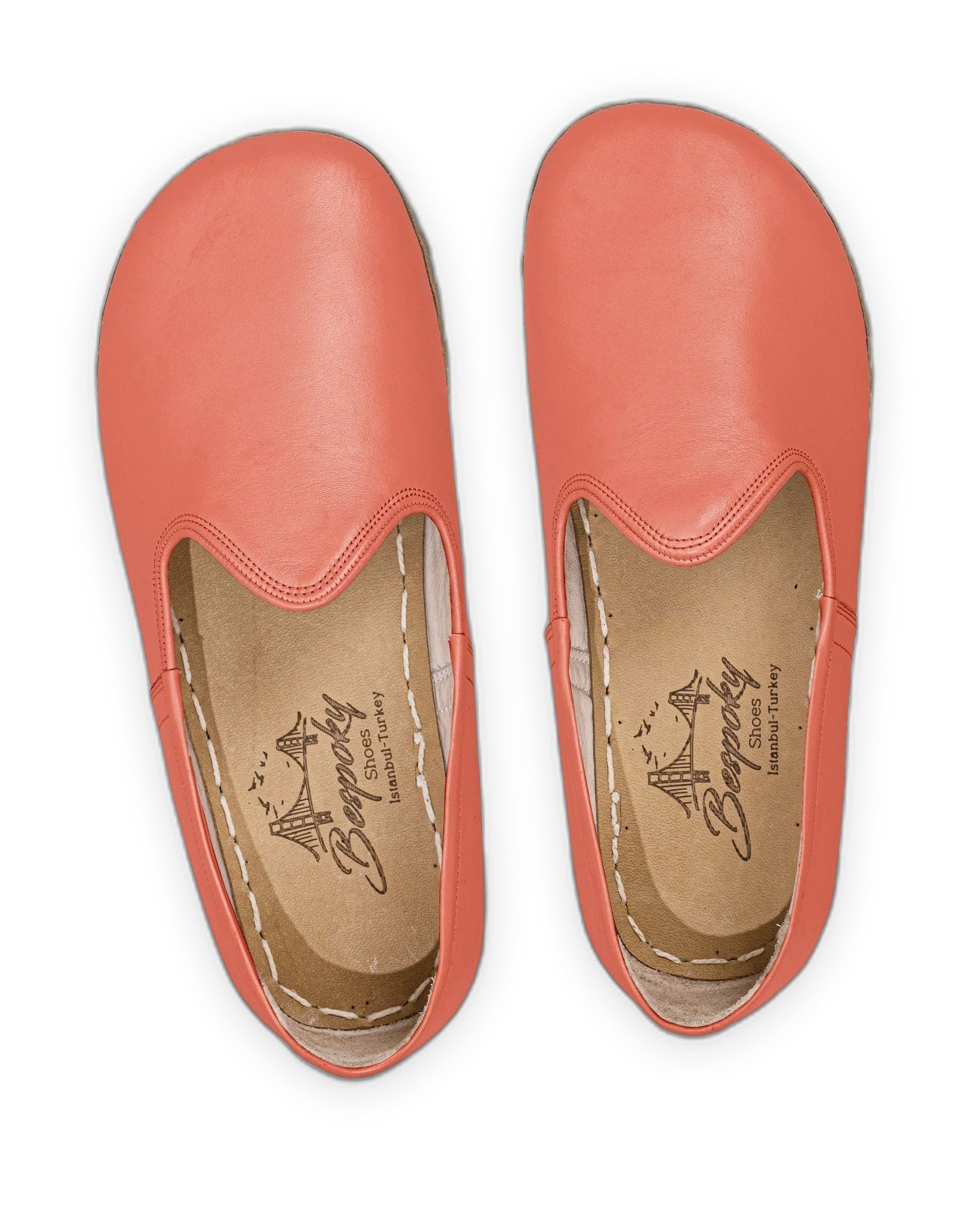 Side view Pomegranate Barefoot Yemeni - Calf Leather Zero Drop | Bespoky