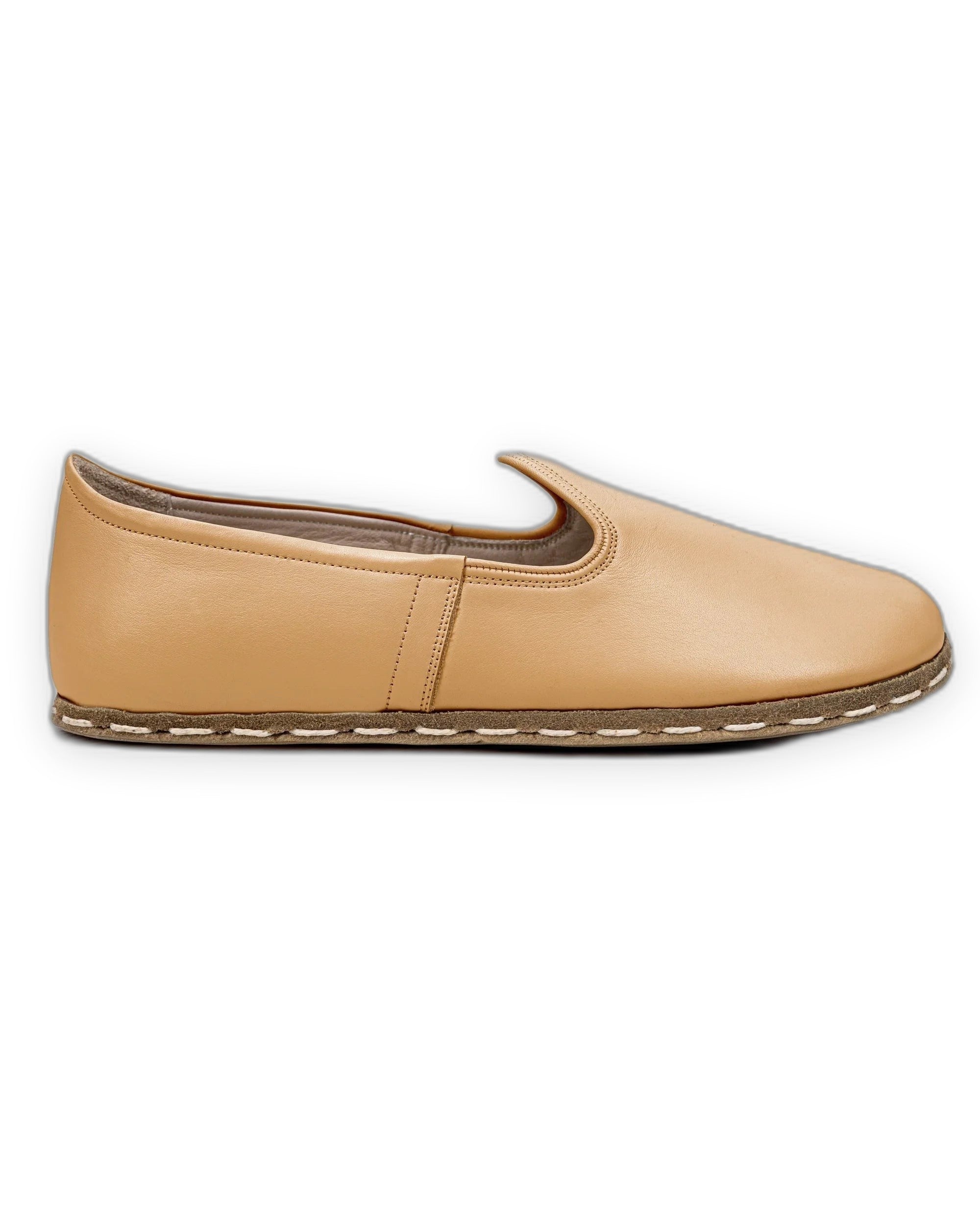 Detail Melon Yellow Barefoot Yemeni - Handcrafted Calf Leather Turkey | Bespoky
